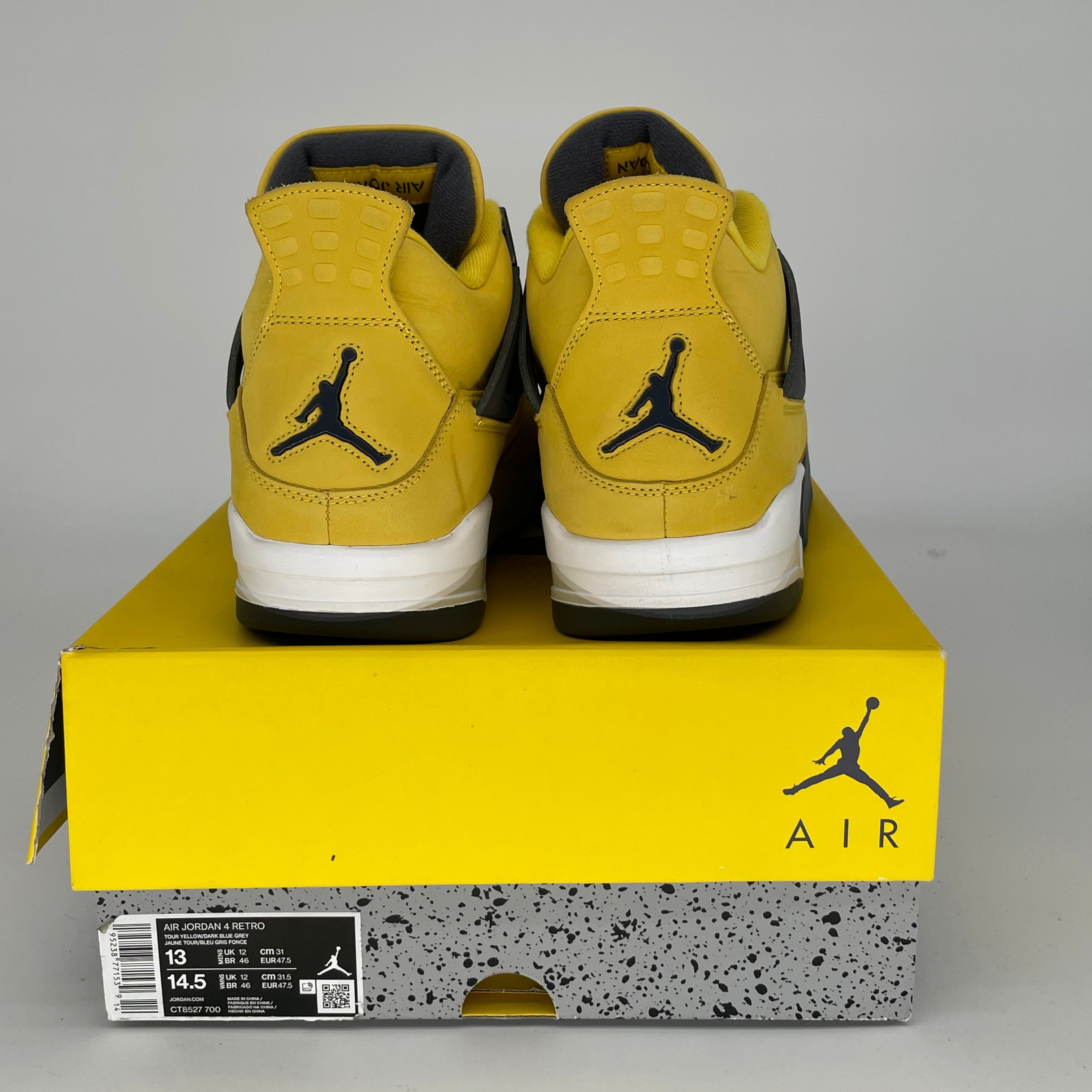 AIR JORDAN 4 LIGHTNING Retro Sneakers Men's Size 13 (CT8527-700) - Basketball Shoes for Men, Streetwear Fashion & Casual Wear