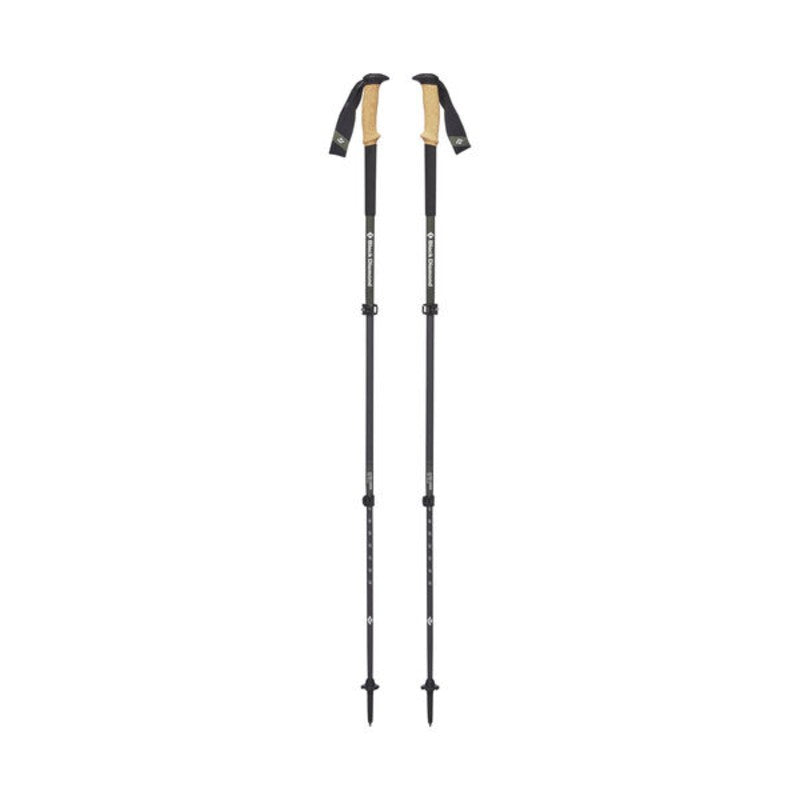 Black Diamond Alpine Carbon Cork Trekking Poles - Lightweight Hiking Sticks for Men & Women - Adjustable Trekking Poles for Backpacking, Mountaineering & Trail Running