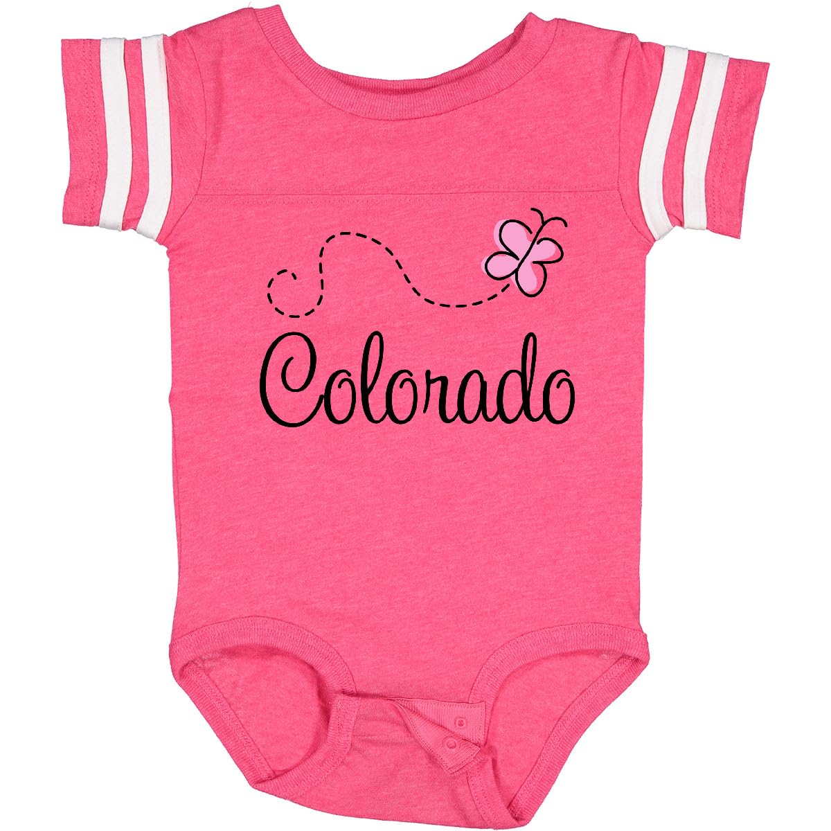Inktastic Butterfly Colorado Baby Bodysuit - Soft Organic Cotton Onesie for Newborns & Infants - Perfect for Playdates, Photo Shoots & Everyday Wear