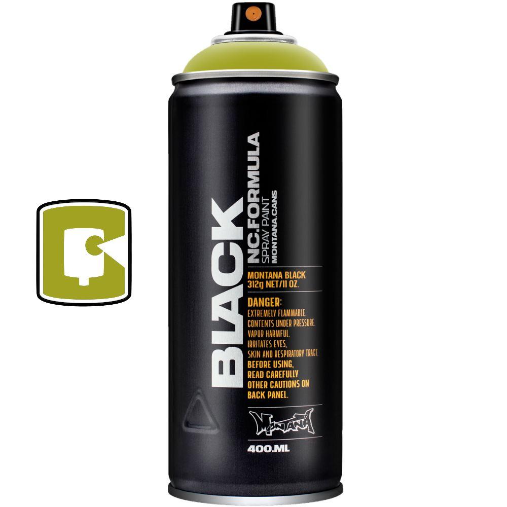 Oasis 400ML Montana Black Spray Paint - Premium Graffiti & Art Supplies for Walls, Metal, Wood - Perfect for Artists, DIY Projects & Home Decor