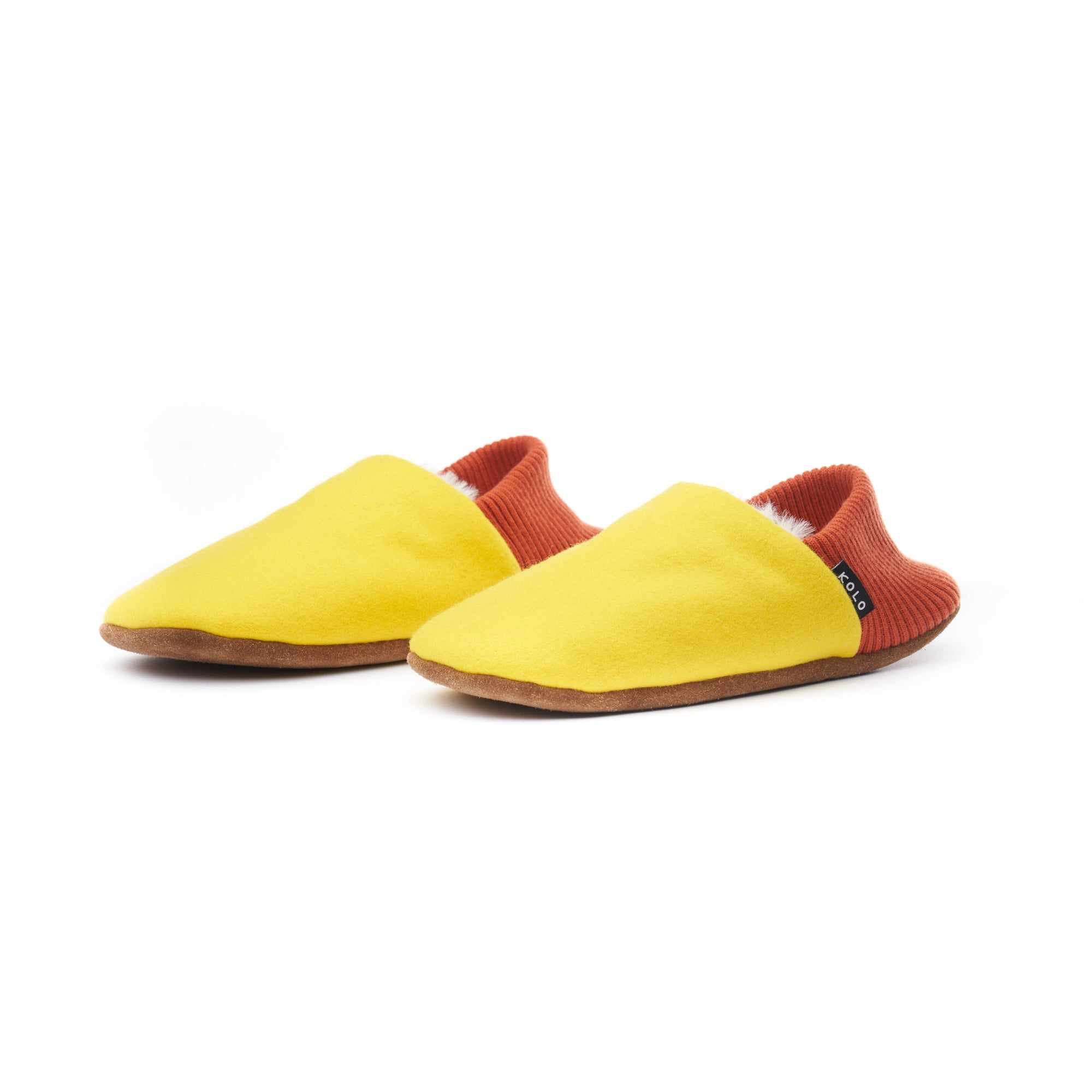 Warm Burel Wool House Slippers with Fur Lining - Cozy Indoor Shoes for Winter Comfort at Home