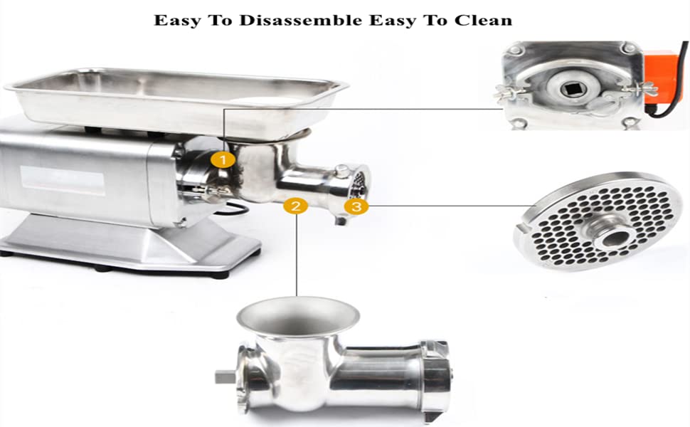 Premium Alloy Meat Grinder Knife & Disc - 5mm/7mm Hole Sizes - Professional Replacement Part for Meat Grinders & Mincers - Ideal for Home Butchering, Sausage Making & Food Preparation
