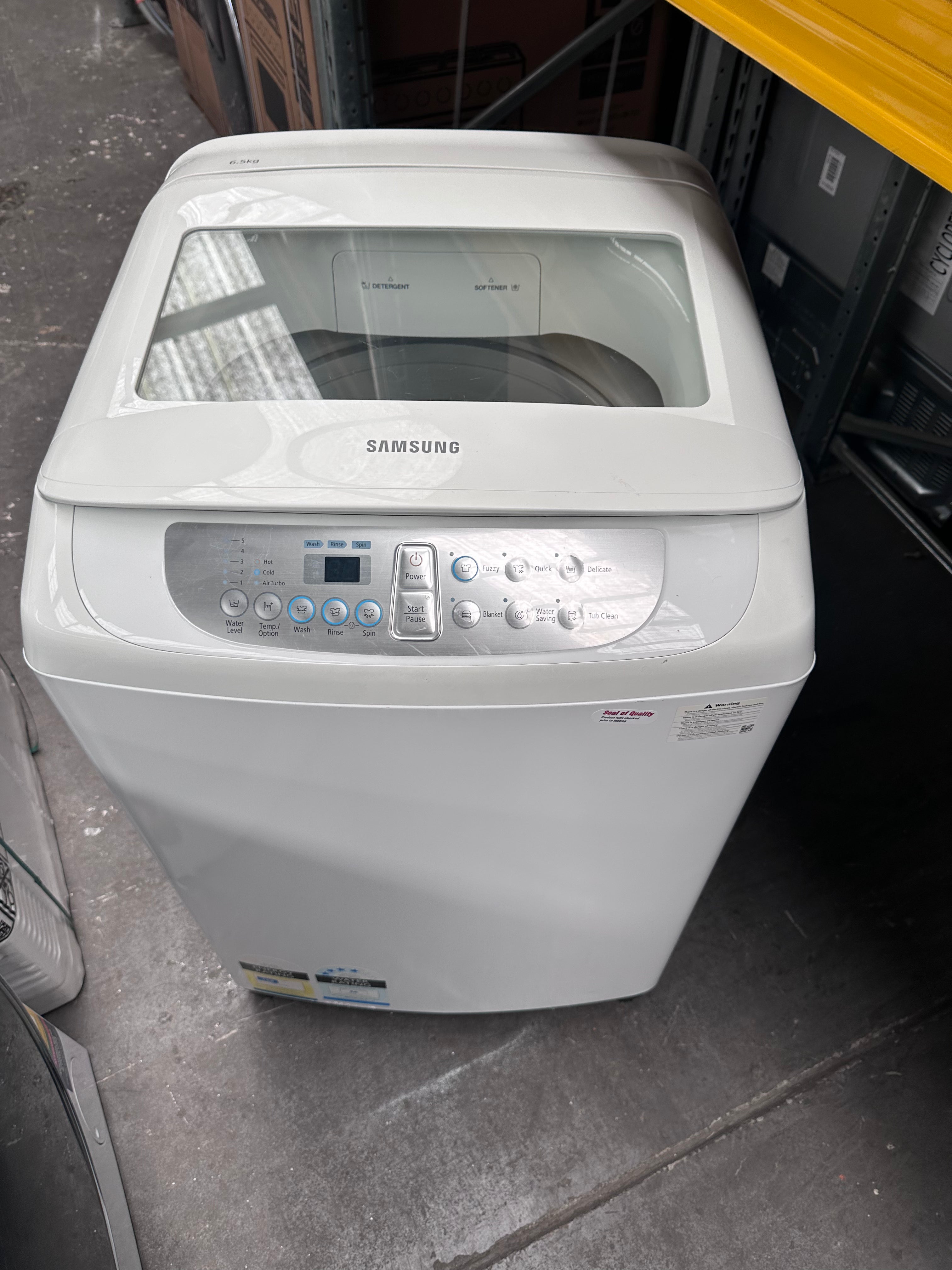 Refurbished Samsung 6.5kg Top Load Washing Machine - Energy Efficient Laundry Solution for Small Apartments & Dorms