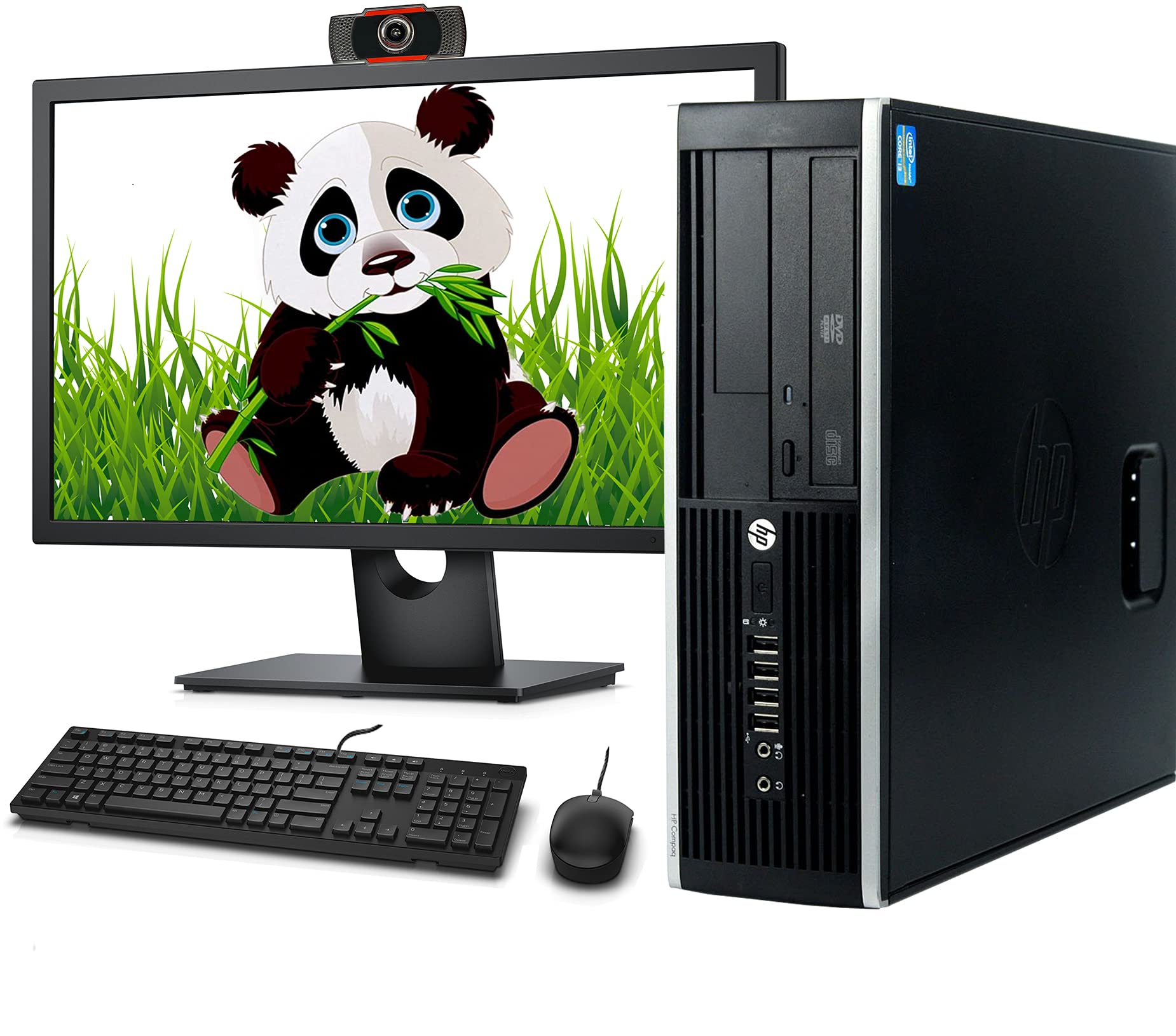 Renewed HP Small Form Factor Desktop PC - Intel Core 2 Duo, 8GB RAM, 128GB M.2 SSD + 500GB HDD, WiFi, Bluetooth, Keyboard & Mouse, 22