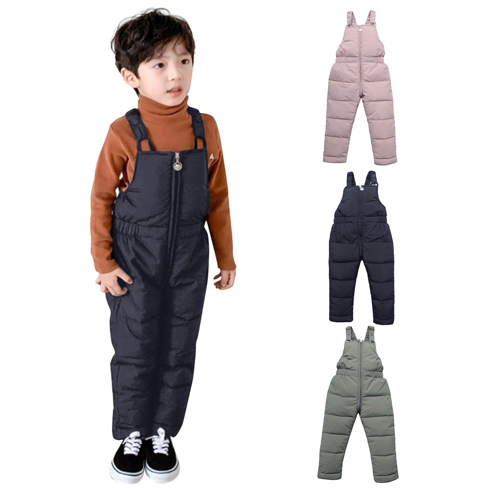 Kids' Insulated Waterproof Snow Ski Pants - Windproof Winter Snow Bibs for Boys & Girls - Perfect for Skiing, Snowboarding & Outdoor Winter Play