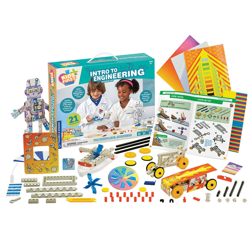 Kids First Intro to Engineering Kit - STEM Learning Toys for Children Ages 5-8 - Build 20+ Models for Classroom, Homeschool & Family Fun Activities