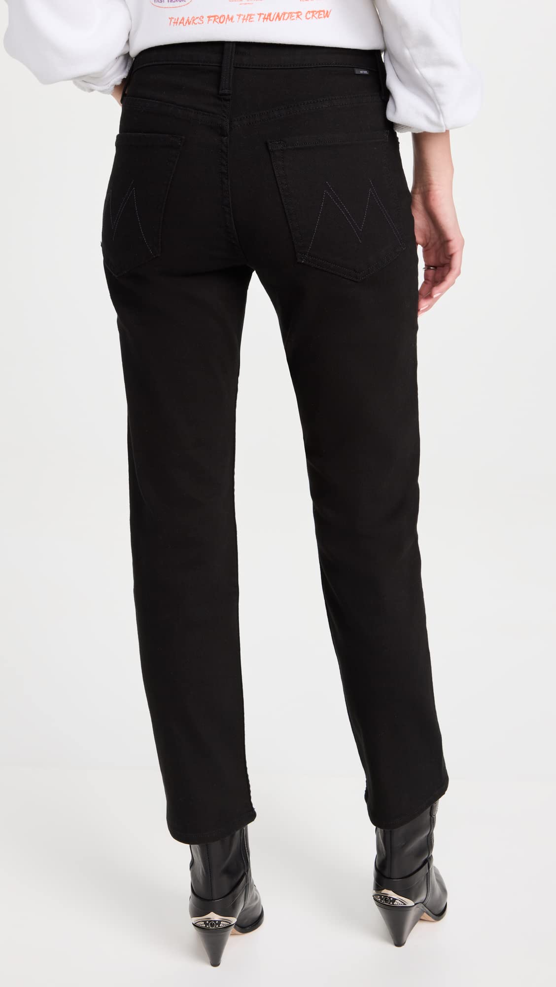 MOTHER Women's The Tomcat Ankle Jeans - High Waist Skinny Denim Pants for Casual Wear & Everyday Outfits