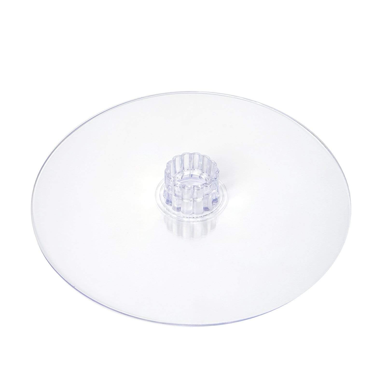 Clear Acrylic Cake Stand for Dessert Buffet - 12 Inch Round Display Plate for Cakes, Cupcakes & Pastries - Perfect for Weddings, Parties & Bakery Displays