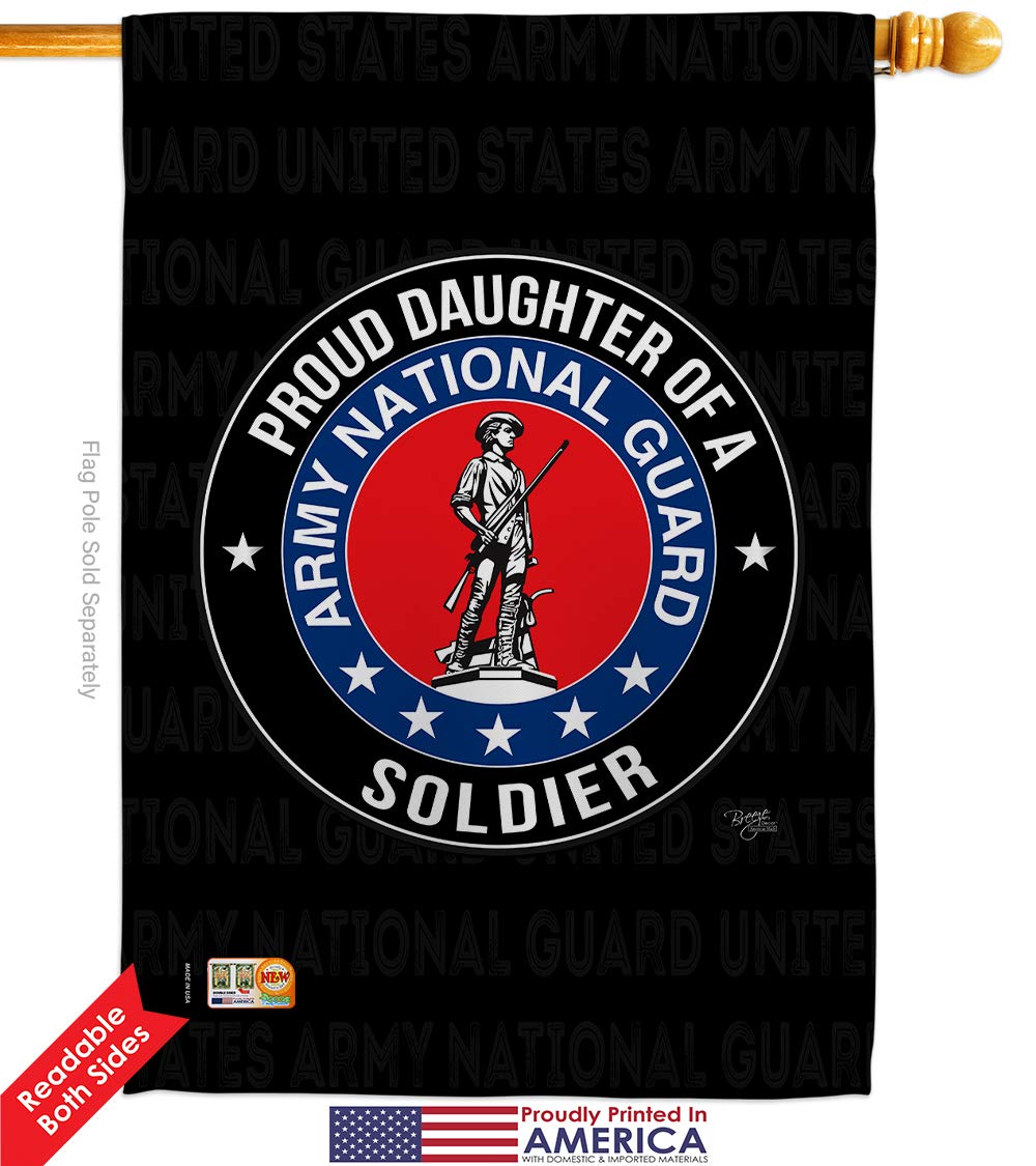 US Army National Guard Garden Flag Kit - Double-Sided 28x40 Inch Military House Banner for Proud Soldier Families, Veterans & Retirees | Made in USA | Perfect for Patriotic Yard Decor & Armed Forces Appreciation Gifts