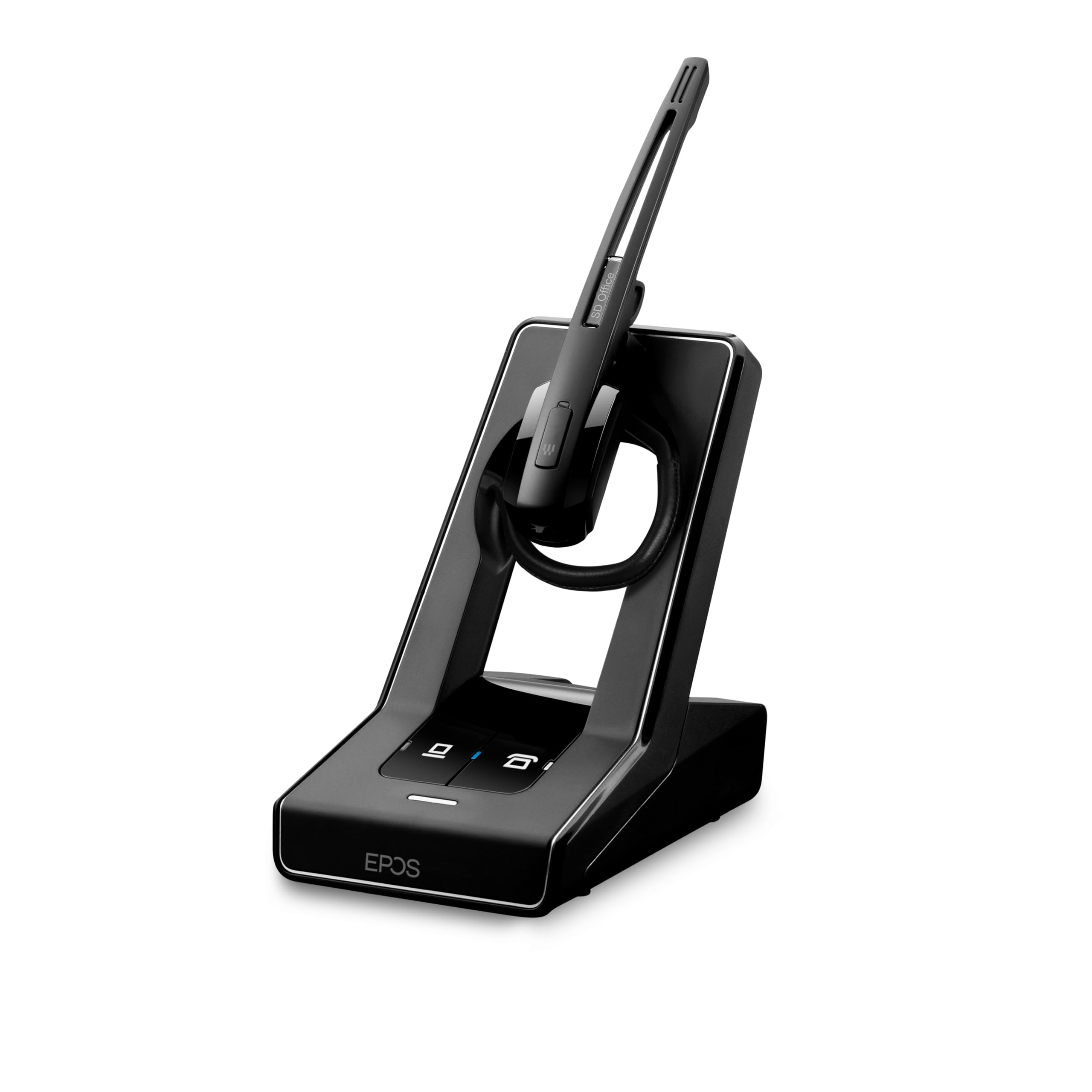 Sennheiser SD Office ML (506009) Wireless Headset - Single-Sided DECT Headset with Noise-Cancelling Mic for Desk Phone & Skype for Business, Adjustable Wearing Styles (Black) - Perfect for Office, Call Centers & Remote Work