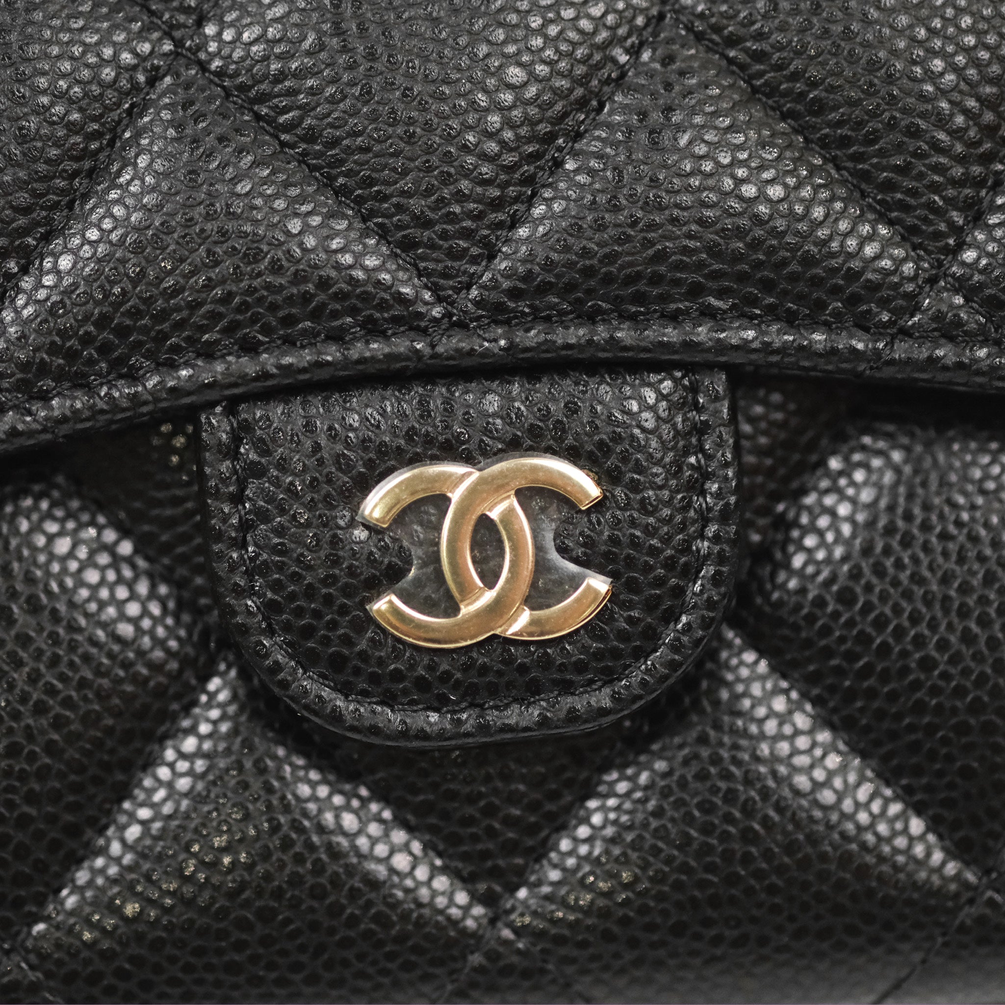 Chanel Caviar Quilted Flap Card Holder in Black with Gold Hardware - Luxury Compact Wallet for Everyday Use & Special Occasions