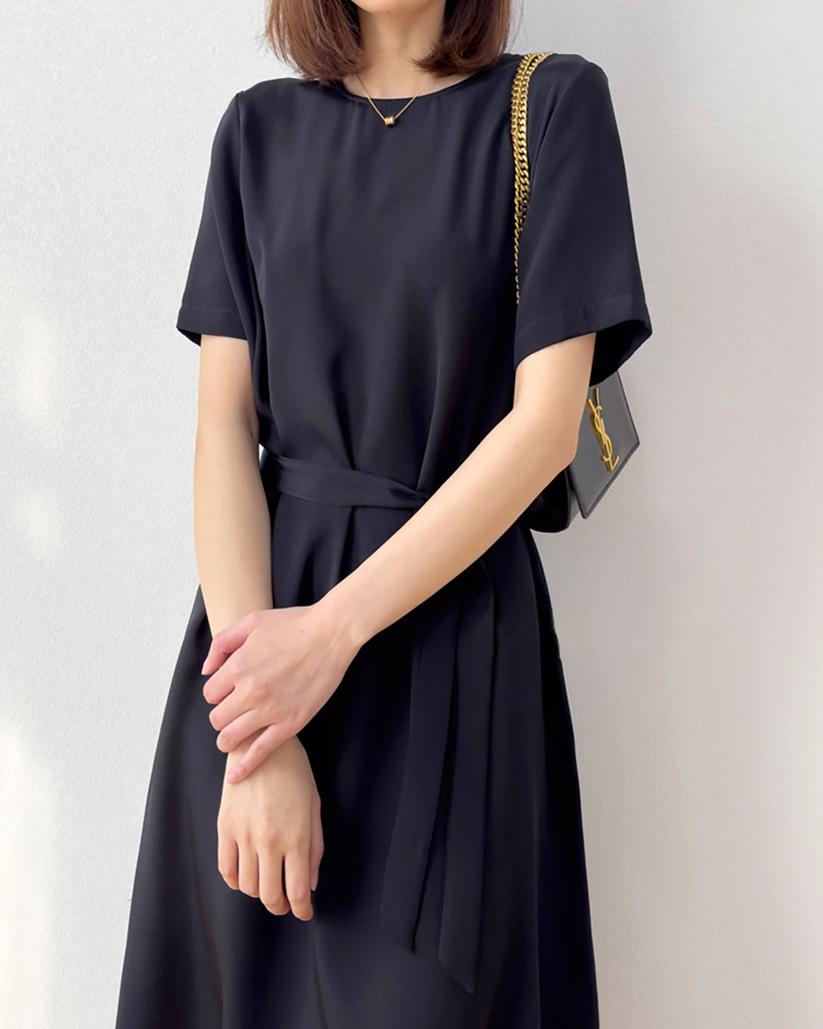 Loose Fit Belted Silk Dress 32 Momme - Elegant Women's Silk Wrap Dress for Casual & Formal Occasions