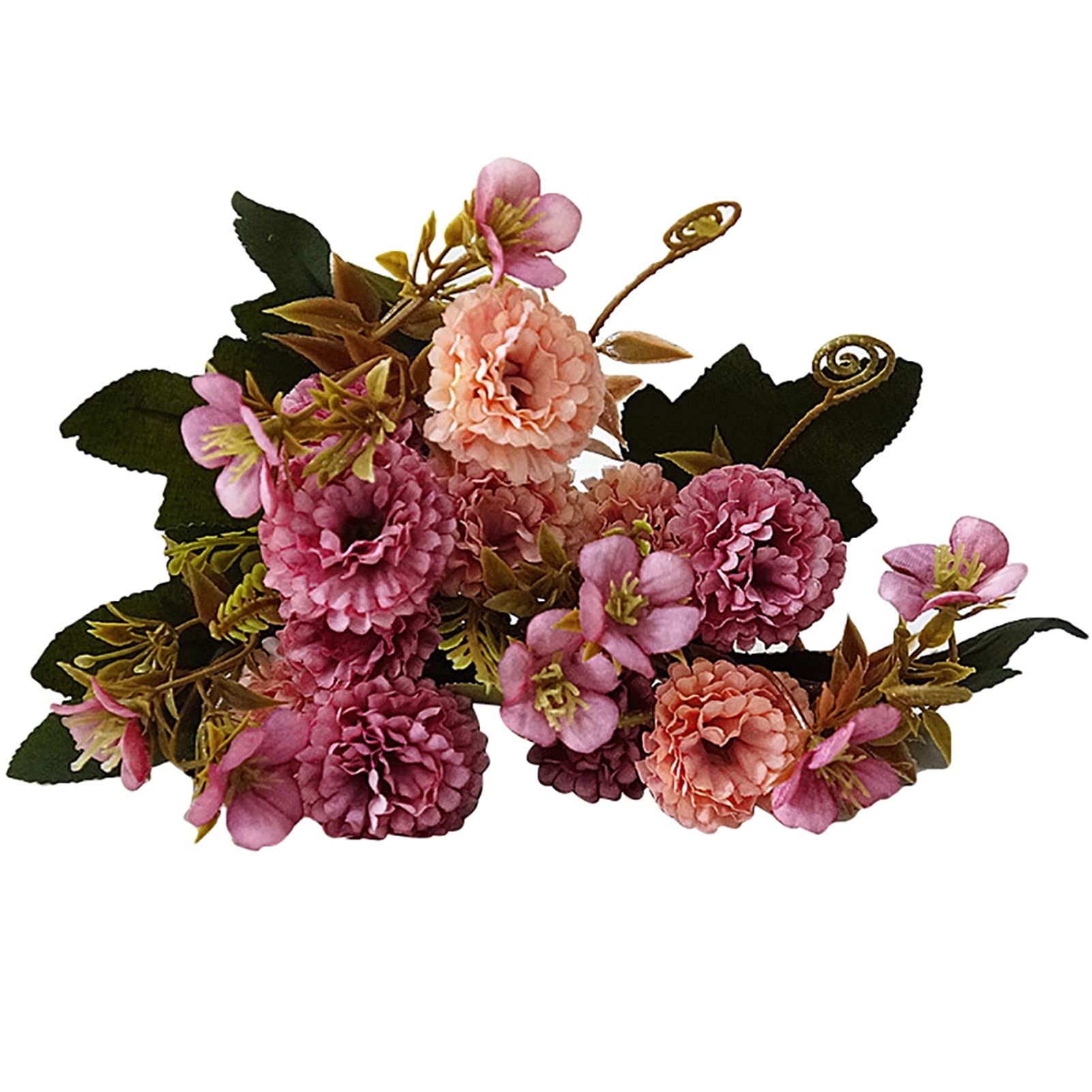 Grey990 Artificial Carnation Plants - 1 Bunch Realistic Fake Flowers in Pot, Elegant Cloth Simulation for Home Decor - Perfect for Living Room, Office, Wedding & Party Decoration