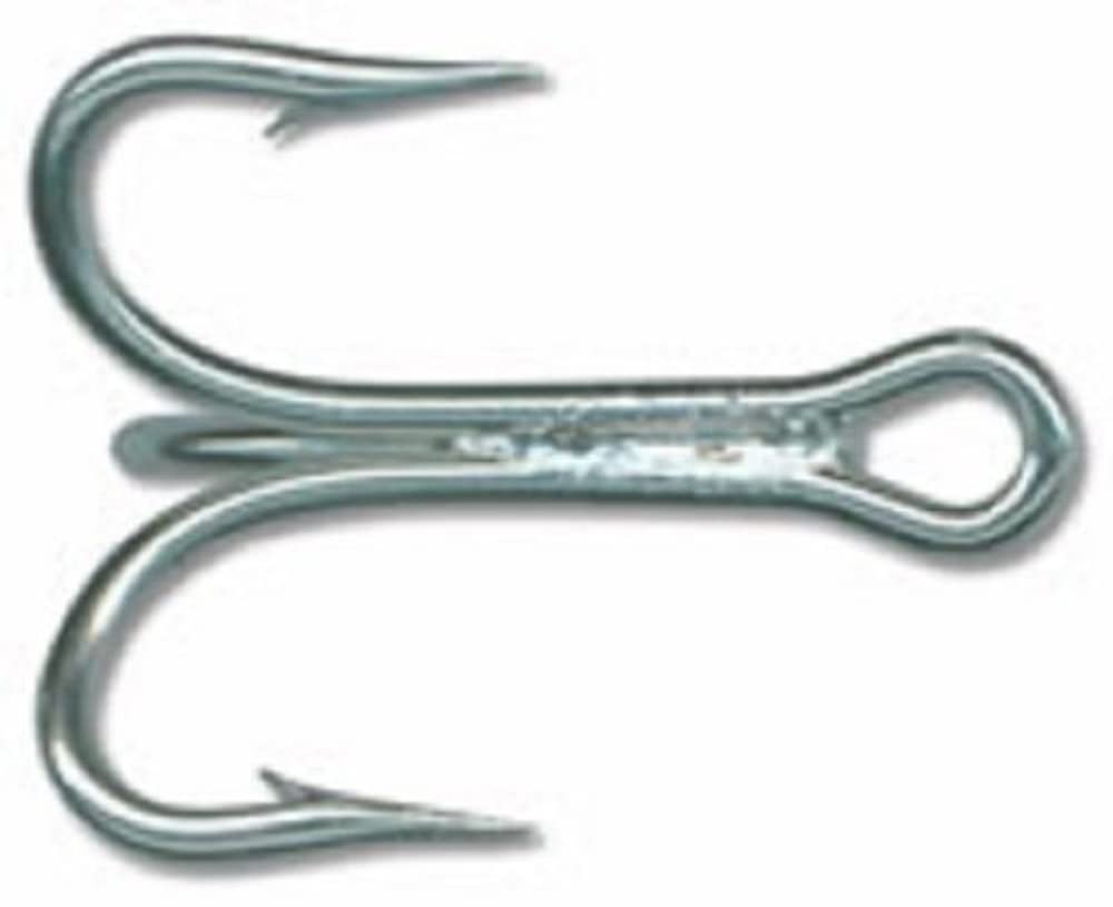 Extra Strong Treble Hooks with Short Shank - 3 Pack Durasteel Fishing Hooks for Bass, Trout, and Saltwater Fishing