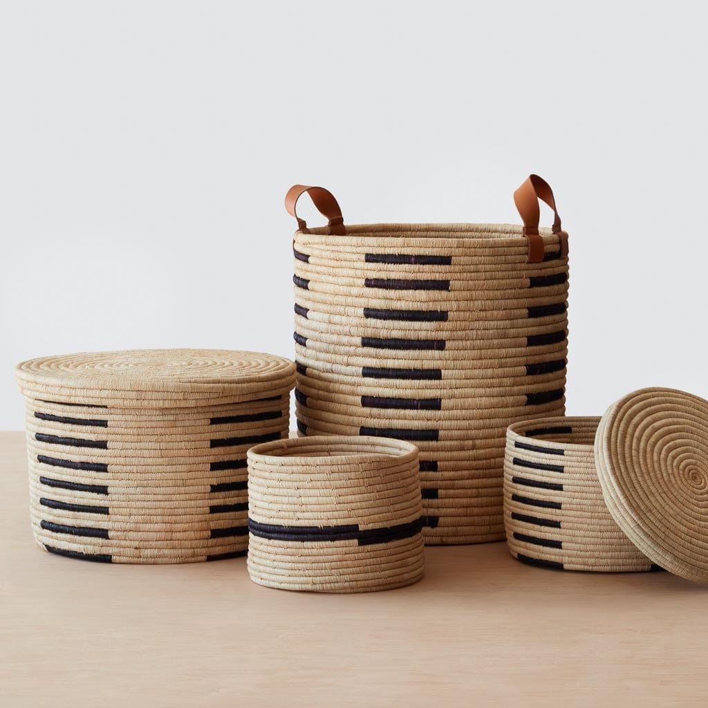 Handwoven Nyumba Baskets - Eco-Friendly Storage & Decor for Home, Kitchen, or Office Organization | Perfect for Laundry, Toys, and Magazines