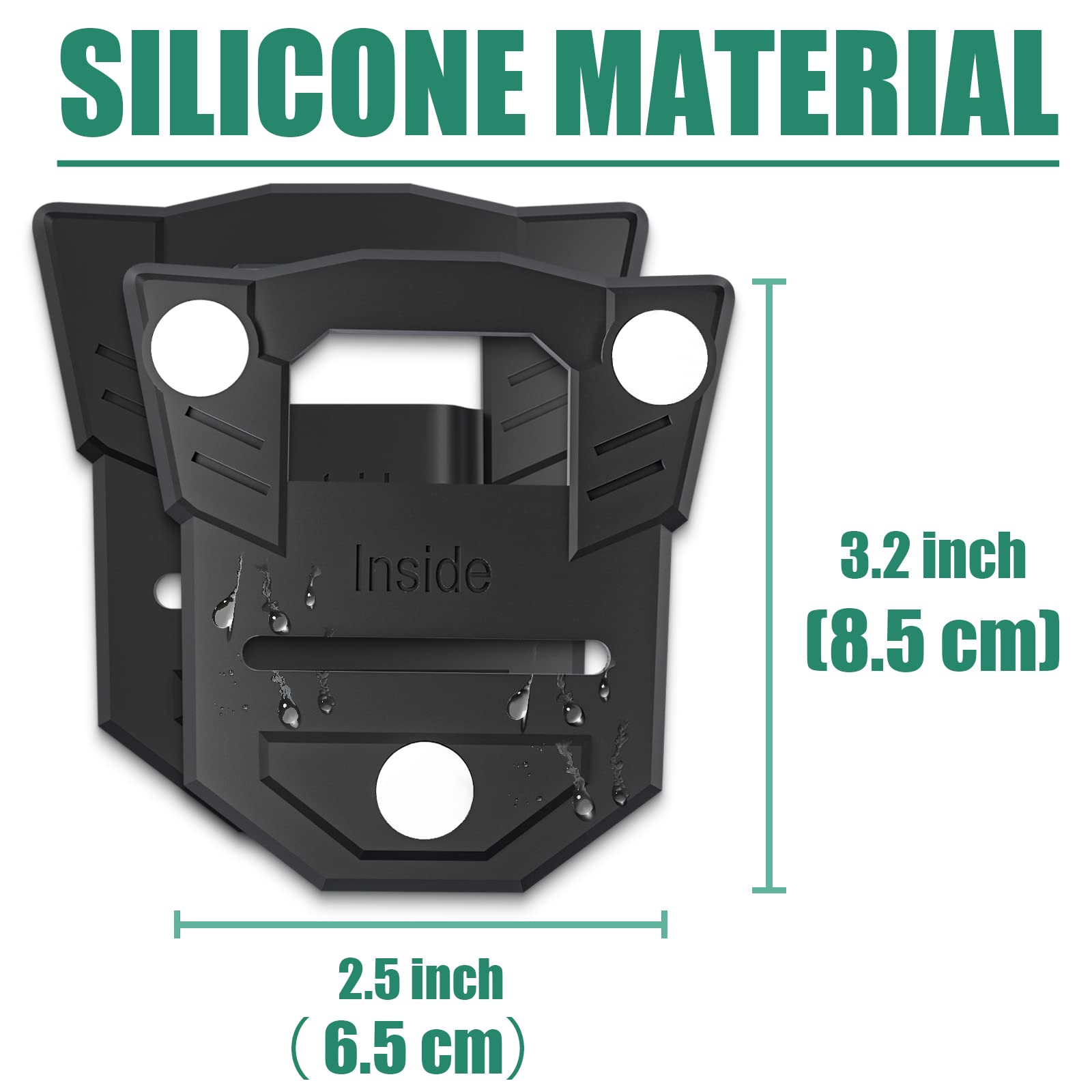 RUKUHOT Universal Body Camera Mount with Strong Magnet - Secure Clip for All Police Body Cameras, Stays Firmly Attached to Clothes - Perfect for Law Enforcement, Security Guards & Outdoor Activities