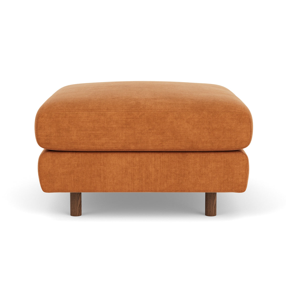 Dylan Fabric Ottoman - Soft and Stylish Footrest, Storage Bench, Living Room Accent Piece - Perfect for Small Spaces, Bedroom, or Lounge Area