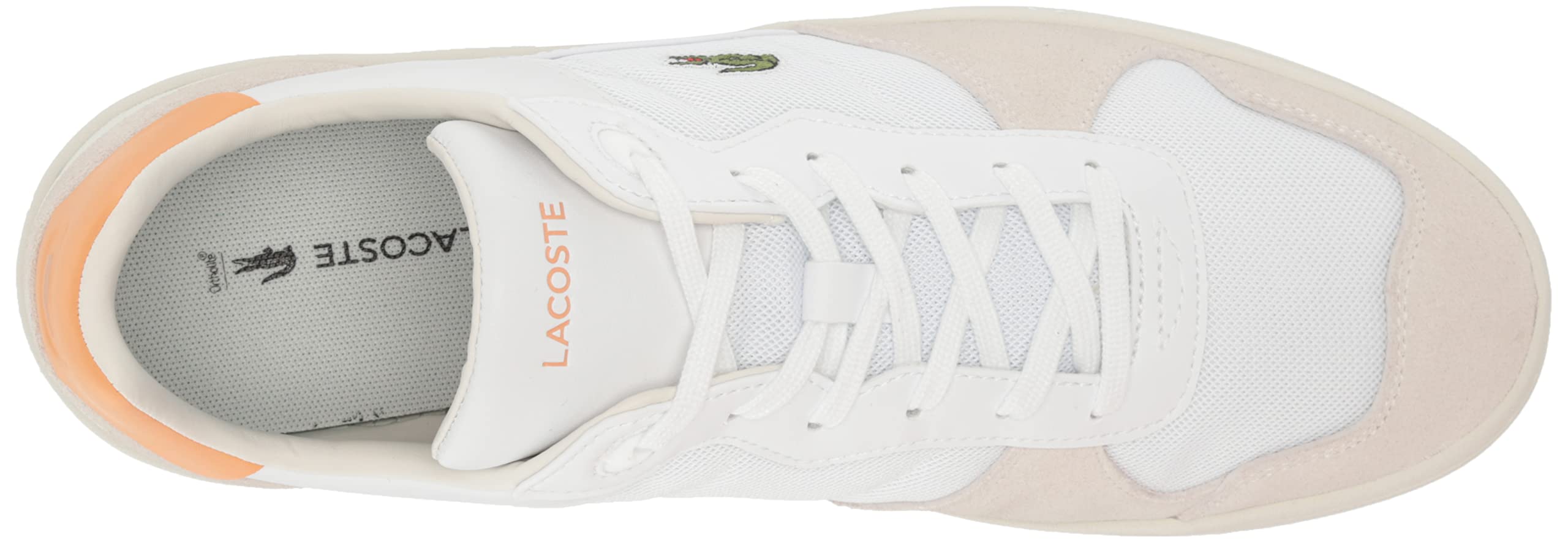 Lacoste Women's Perf-Shot Sneakers - Comfortable Casual White Tennis Shoes for Women | Perfect for Walking, Gym & Everyday Wear
