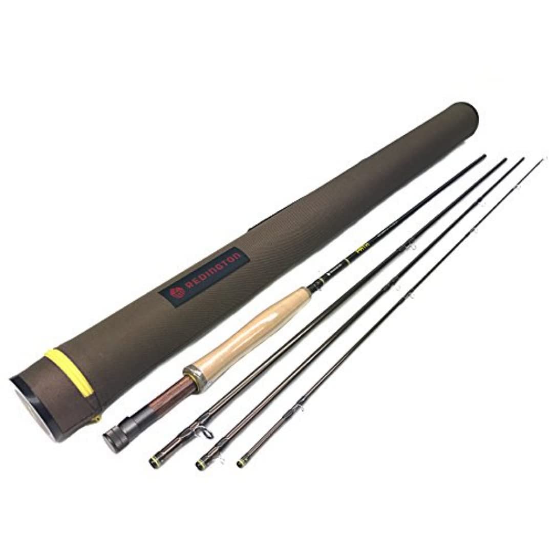 Redington Crux Fly Fishing Rod with Tube - High Performance 4-Piece Rod with Line Speed Taper & Angled Key Grip | Perfect for Freshwater & Saltwater Fly Fishing, Trout & Bass Fishing Adventures