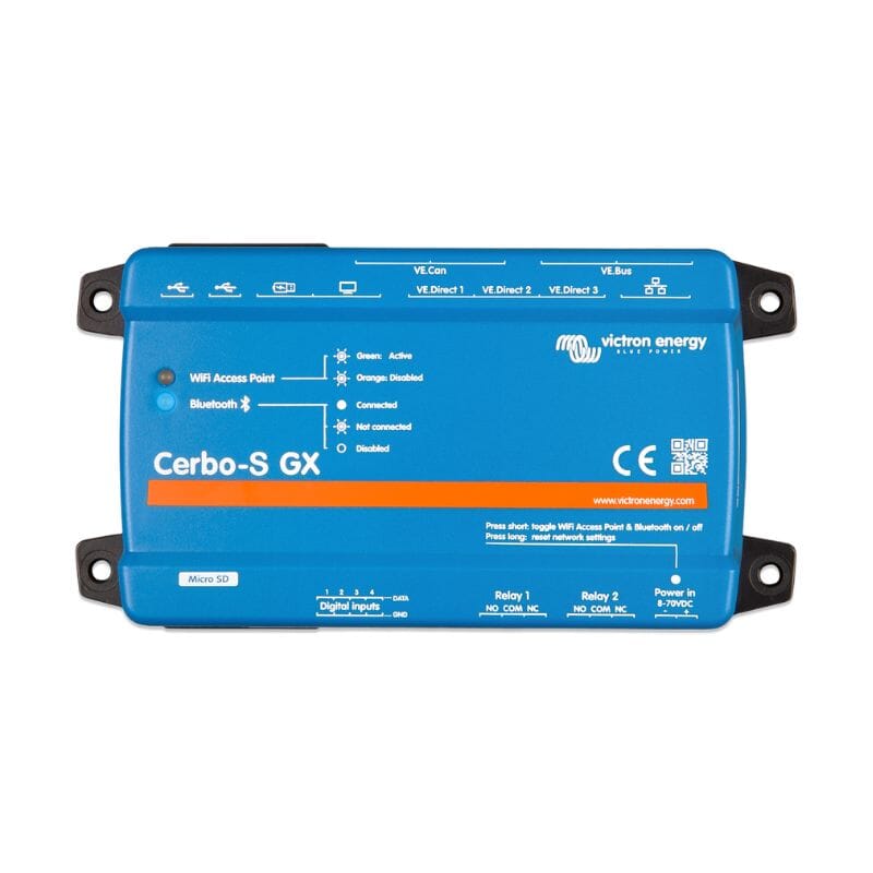 Victron Energy Cerbo GX System Monitor with Panels - Real-Time Solar & Battery Monitoring for RV, Marine & Off-Grid Power Systems