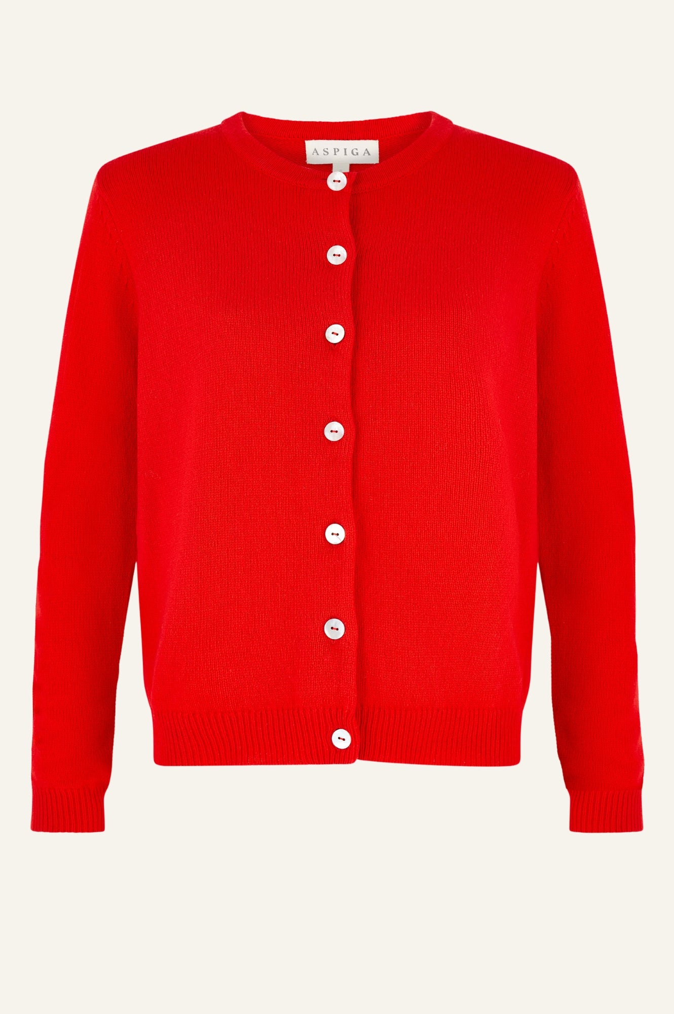 Premium Merino Wool Classic Cardigan for Women & Men - Soft & Warm Red Sweater | Perfect for Fall, Winter & Outdoor Activities