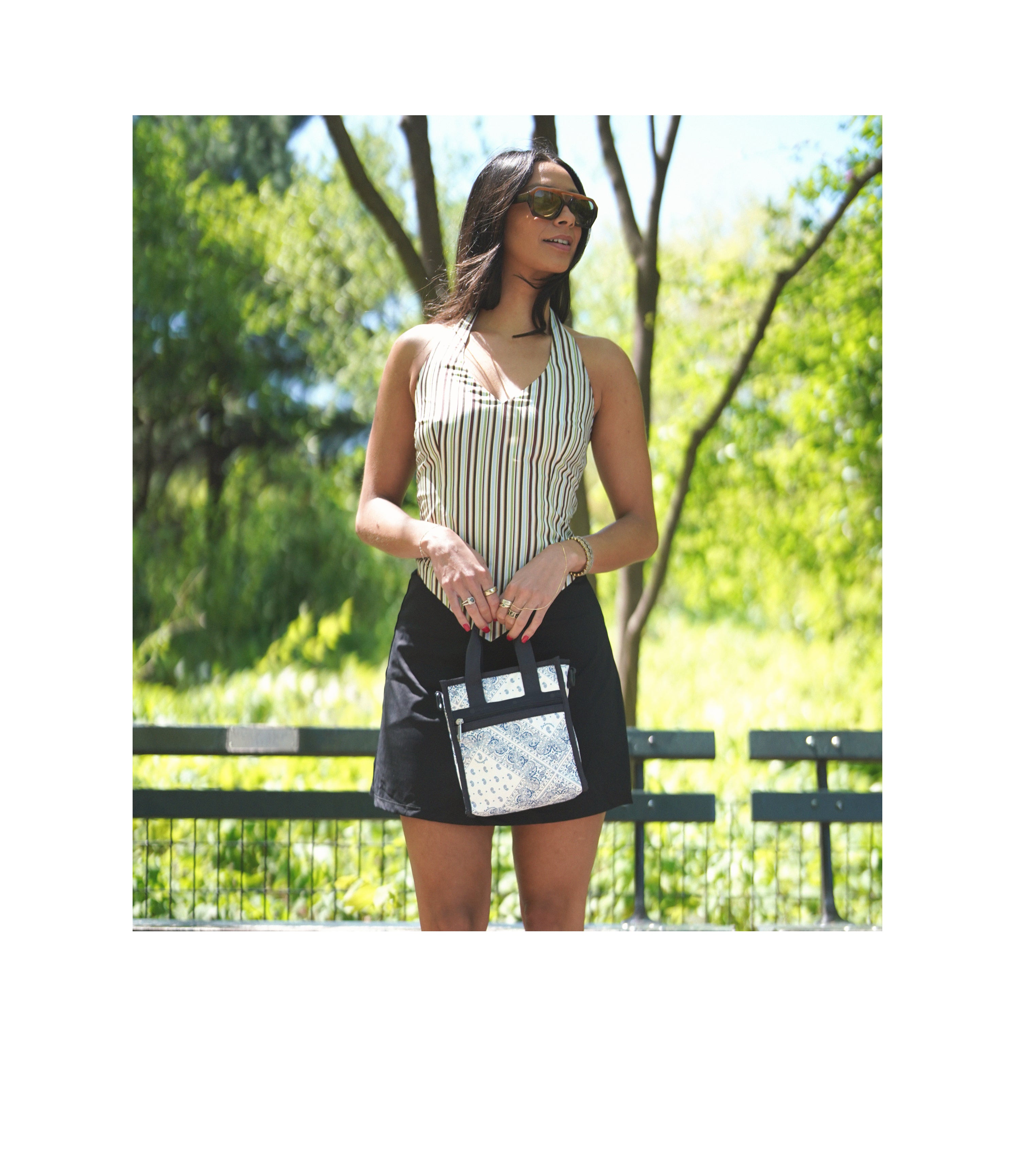 Mini North/South Tote Bag - Stylish & Compact Crossbody Purse for Women - Perfect for Work, Travel & Everyday Use