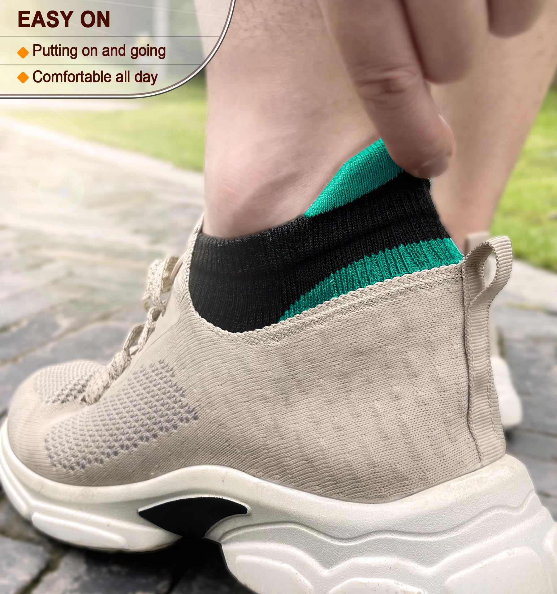 BULLIANT Women's Athletic Socks 6-Pack - No Show Cushioned for Running & Walking with Arch Support - Gym & Daily Wear