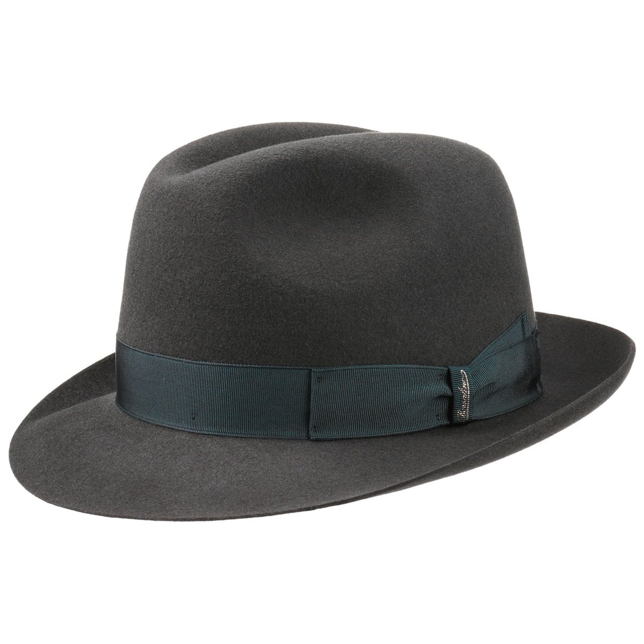Borsalino Georgio Fur Felt Hat for Men - Classic Winter Fedora with Wide Brim - Perfect for Outdoor Events, Weddings & Cold Weather Fashion