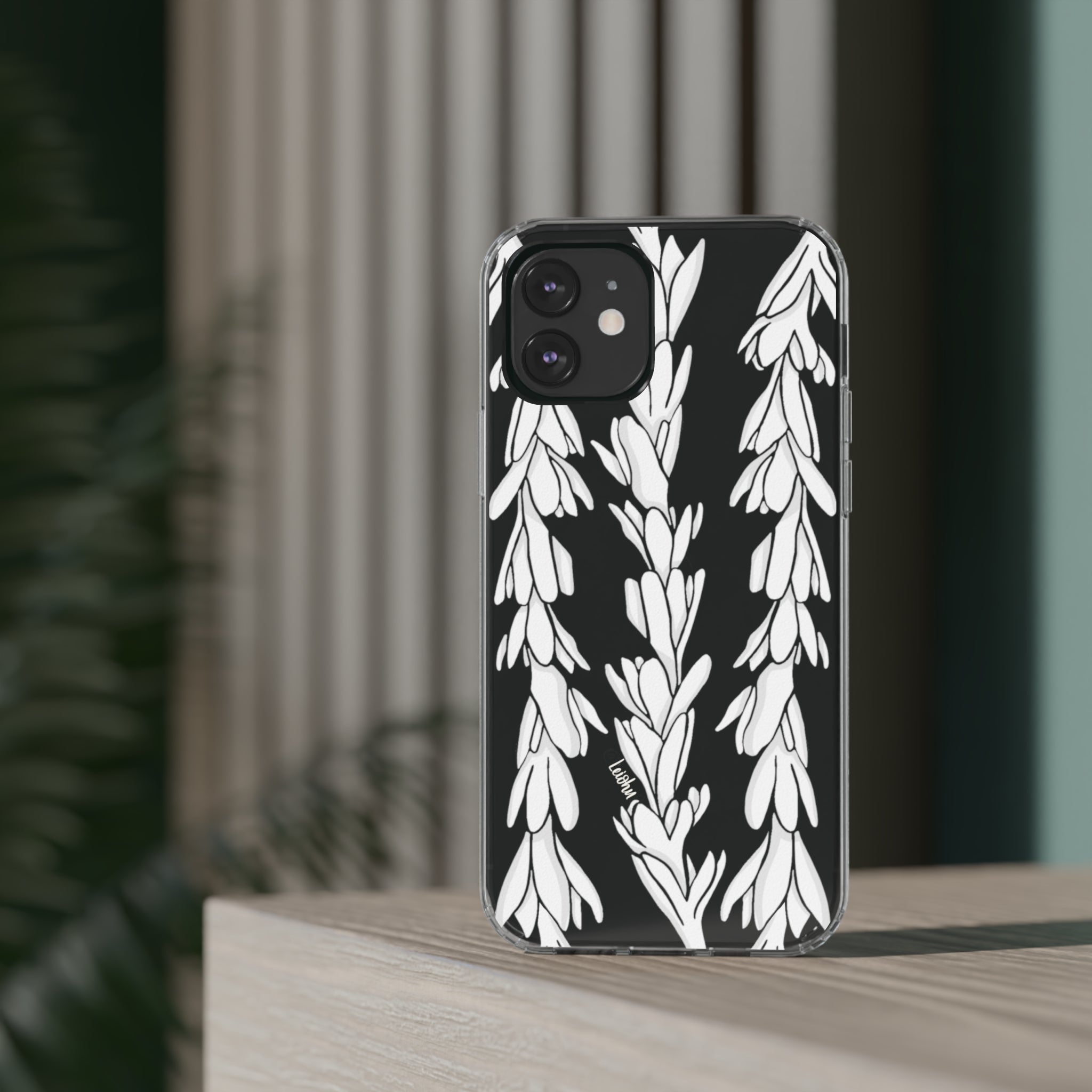 Premium Tuberose Lei Clear Phone Case - Shatterproof & Slim Design for iPhone & Samsung | Perfect for Hawaiian Luau, Beach Parties & Tropical Vacations