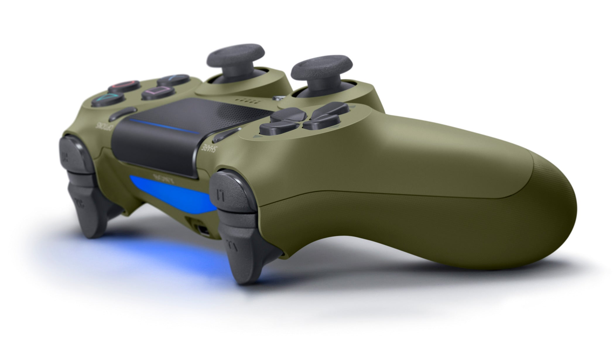 PlayStation 4 DualShock 4 Wireless Controller - Army Green | Official PS4 Gamepad with Bluetooth, Touchpad & Motion Sensors | Perfect for Gaming, Streaming & Remote Play