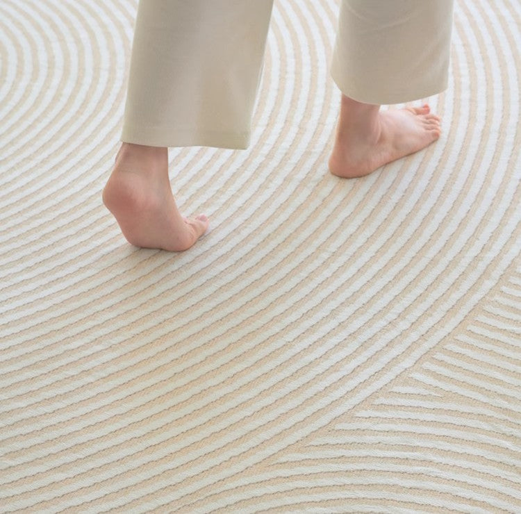 Modern Abstract Geometric Area Rugs - Non-Slip Contemporary Floor Carpet for Living Room, Bedroom & Dining Room - Soft Boho Chic Decor for Home Office & Nursery
