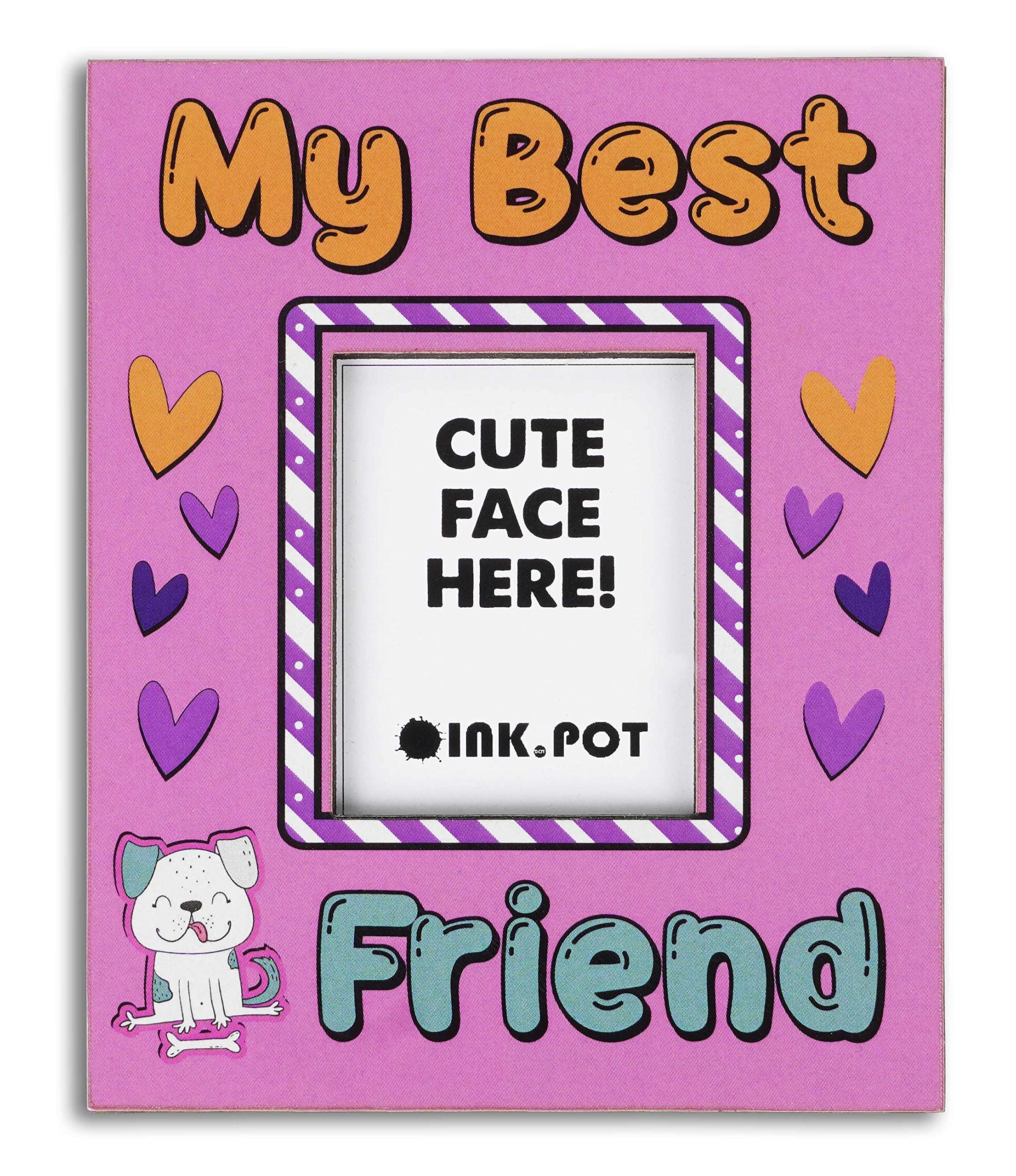 My Best Friend Photo Magnet Frame - Refrigerator Magnetic Photo Frames for BFF Gifts - Mini Picture Frames (10x8cm) - Perfect for Home, Office & Dorm Decor
