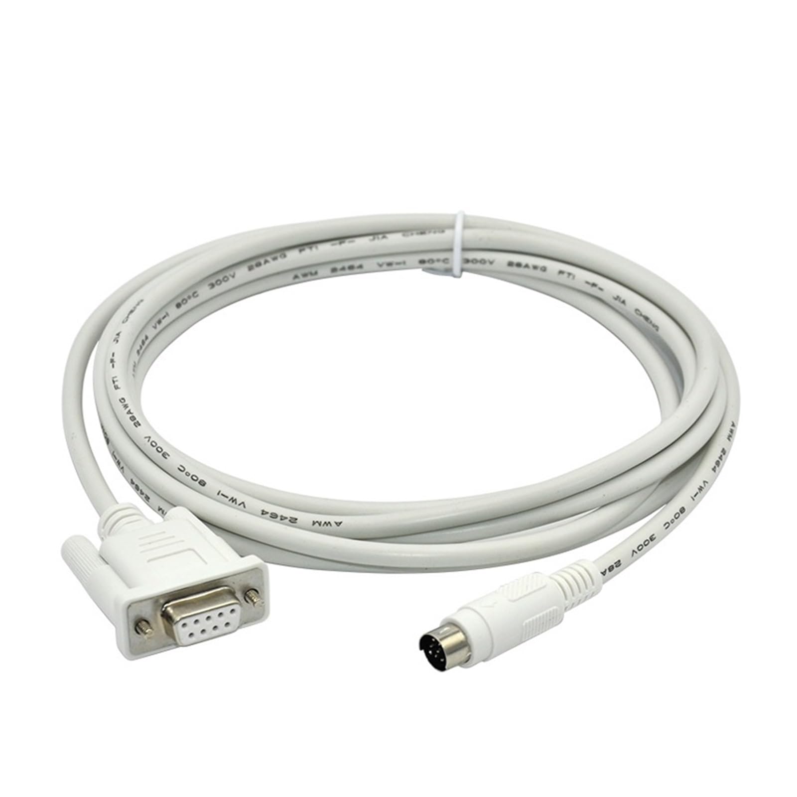 Allen Bradley MicroLogix 1000 1200 1400 1500 Series PLC Programming Cable 1761-CBL-PM02 (1761CBLPM02) - DB9 Female Connector - Perfect for Industrial Automation and Control Systems