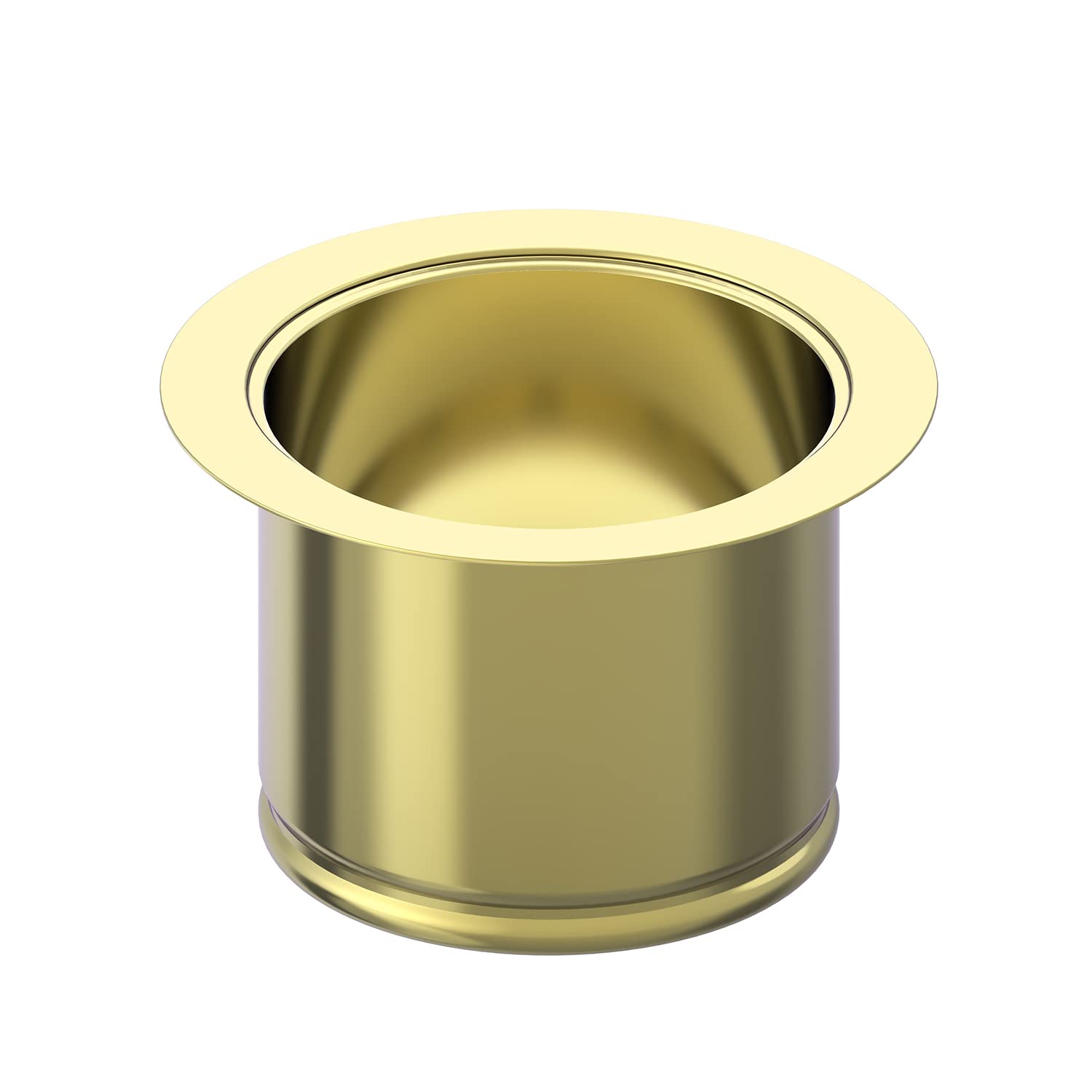 BOTEMY B9179 Extended Garbage Disposal Flange - 3-1/2 Inch Deep Kitchen Sink Flange, Stainless Steel Drain Cover for Standard Sink - Gold Finish (Perfect for Kitchen Remodeling & Sink Upgrades)