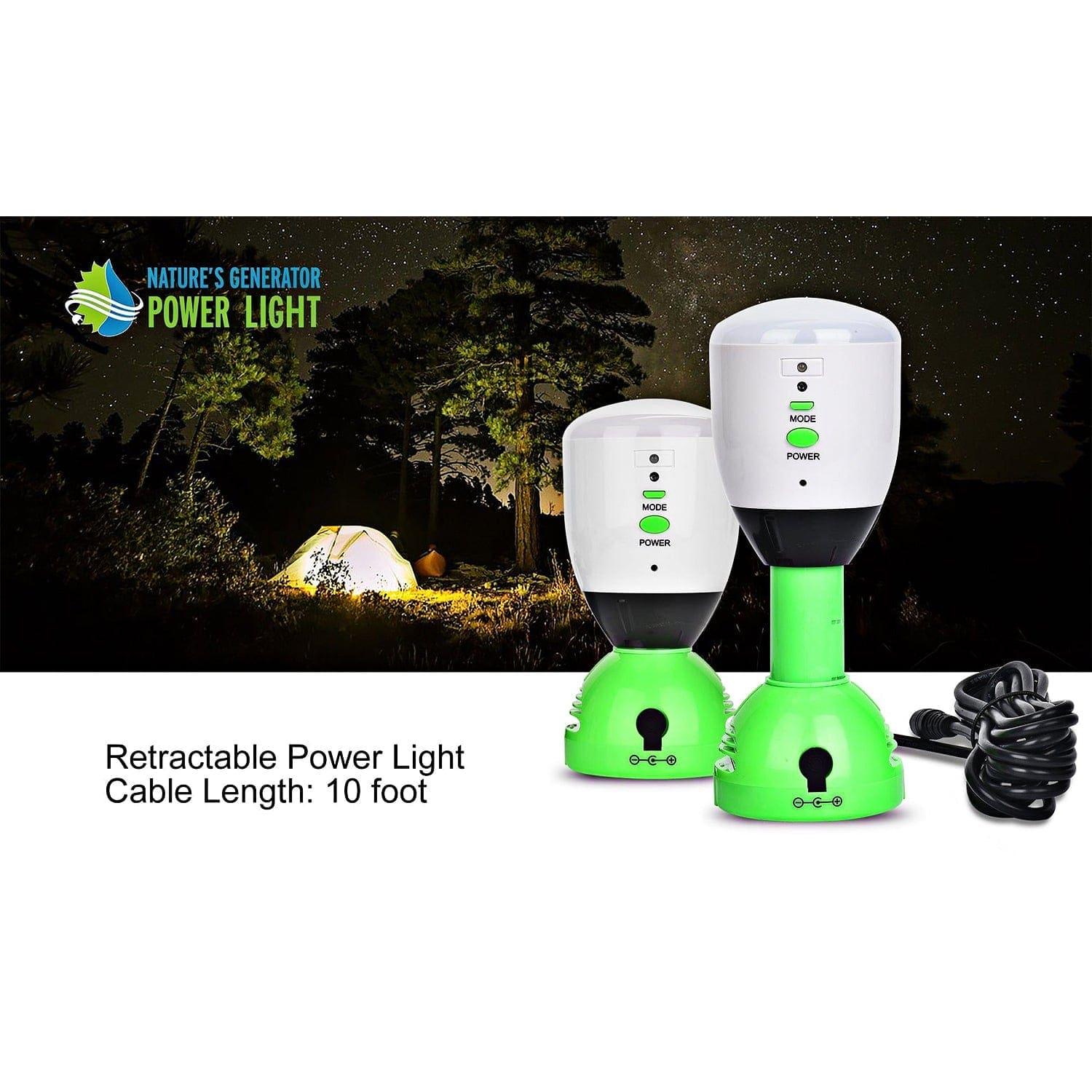 Nature's Generator Power Light - Portable Solar Generator for Camping, Emergencies & Off-Grid Living | Reliable Backup Power Supply for Home & Outdoor Adventures