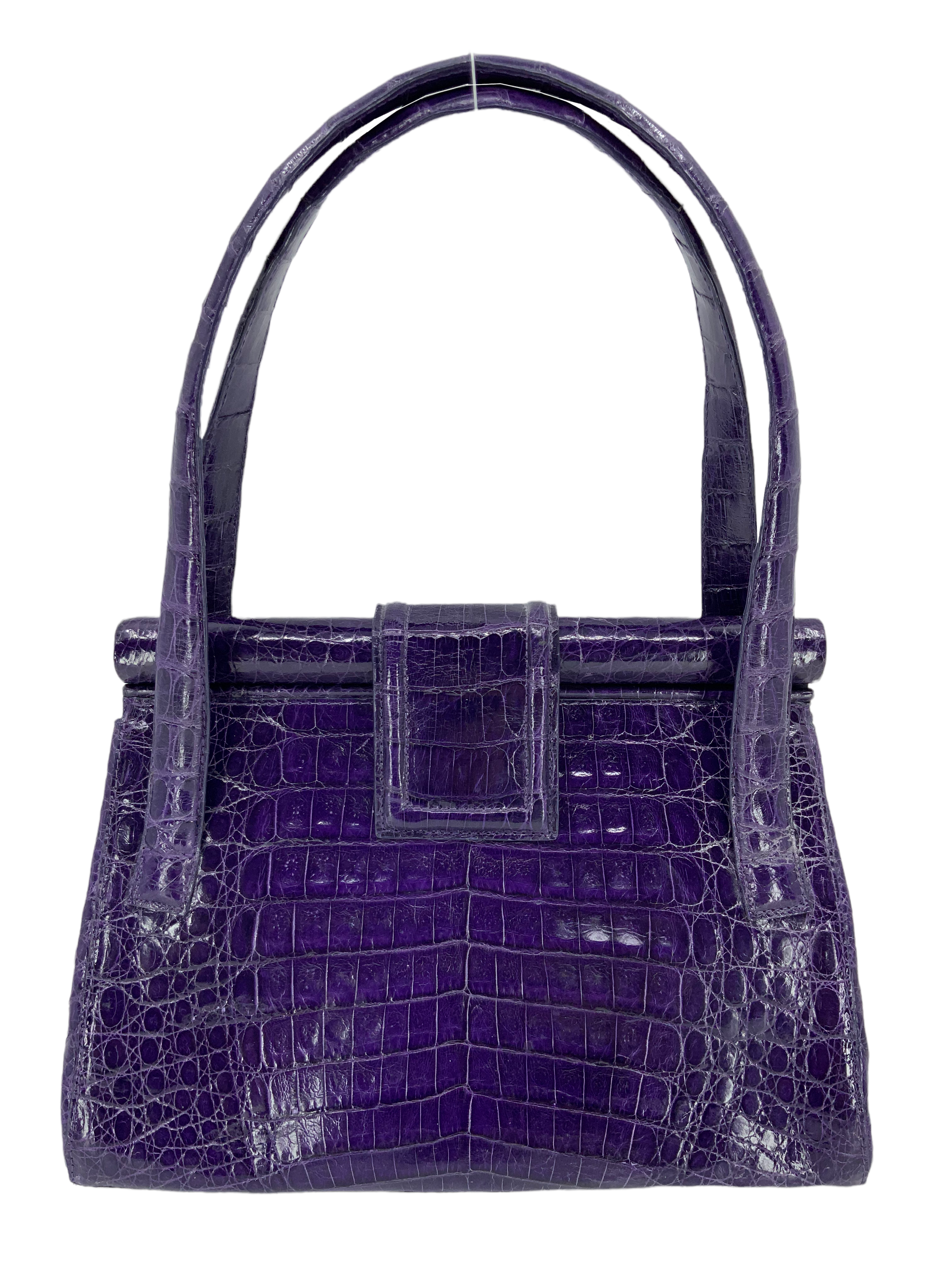 Nancy Gonzalez Genuine Crocodile Leather Top Handle Bag - Luxury Women's Handbag for Work, Parties & Special Occasions
