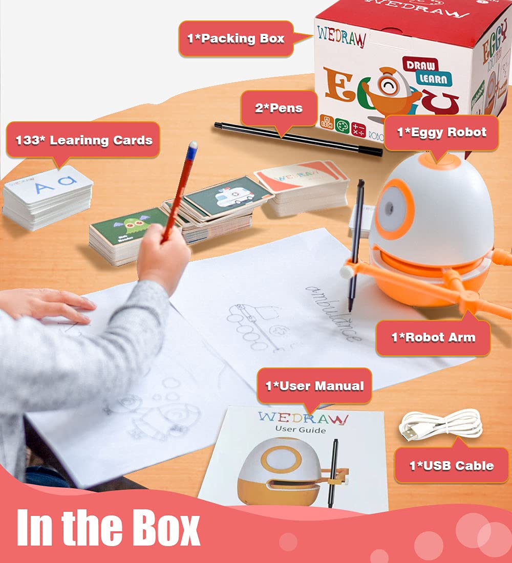 Genius Kit STEM Learning Robot Toy for Kids Ages 3-8 - Educational Birthday Gift for Boys & Girls - Teaches Math, Spelling, Words & Drawing - Perfect for Preschool & Kindergarten Classroom or Home Learning