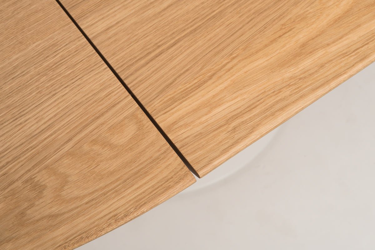 Extendable Tulip Dining Table - Modern Round Expandable Kitchen Table for Small Spaces | Perfect for Apartments, Breakfast Nooks & Cozy Dining Areas