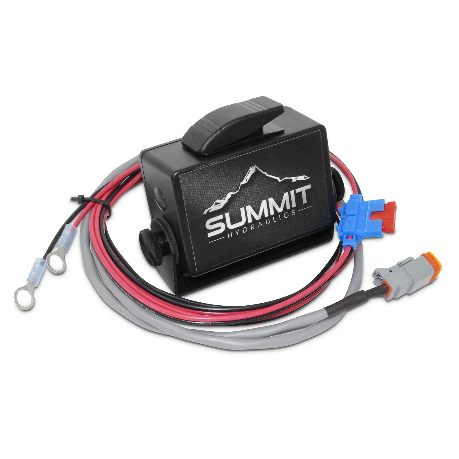 Summit Hydraulics Hydraulic Multiplier Diverter Solenoid Selector Valve with Rocker Switch - 24 GPM Flow Rate | Ideal for Tractor, Excavator & Heavy Equipment Hydraulic Systems