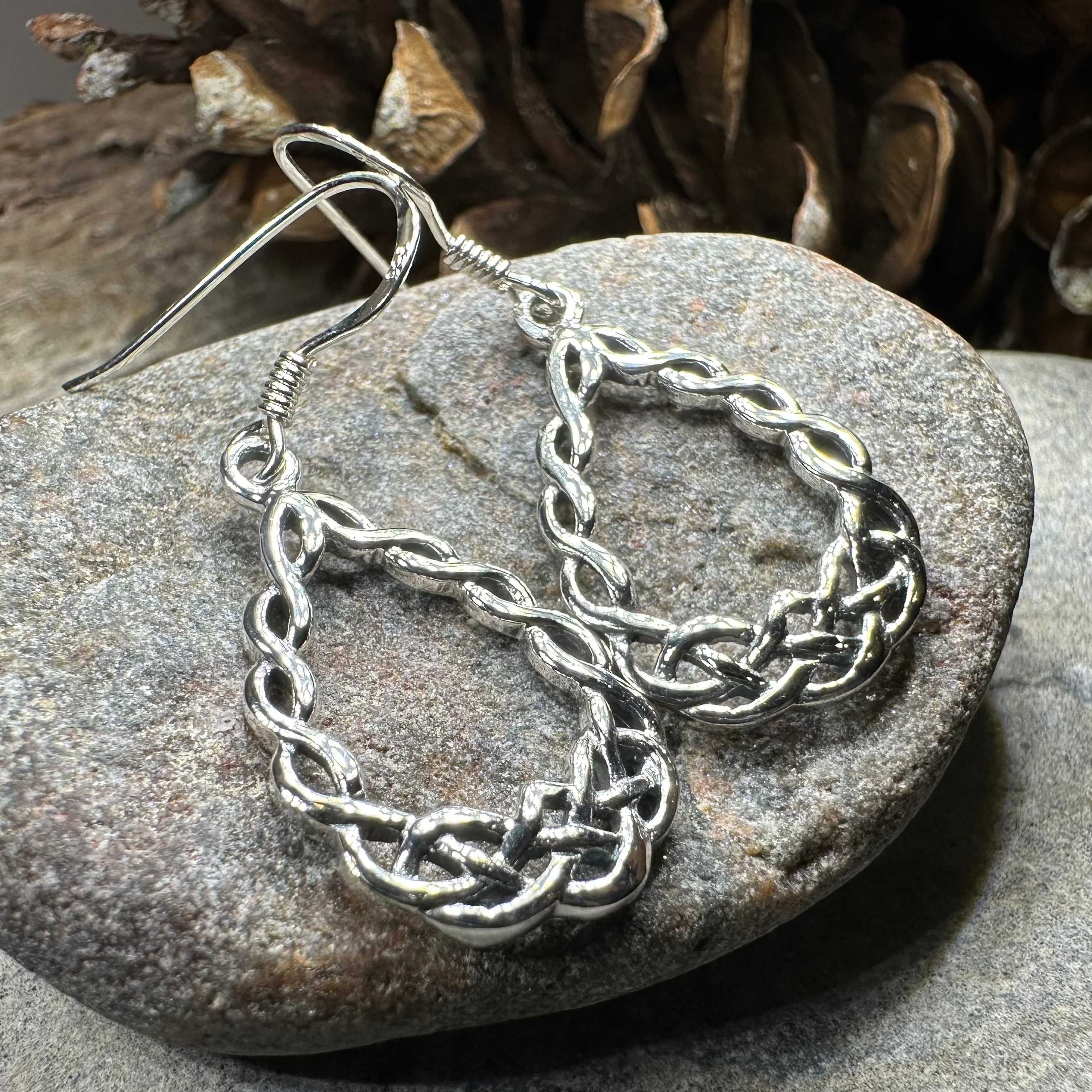 Celtic Knot Earrings for Women - Sterling Silver Irish Claddagh Dainty Drop Earrings | Perfect for St. Patrick's Day, Weddings & Special Occasions
