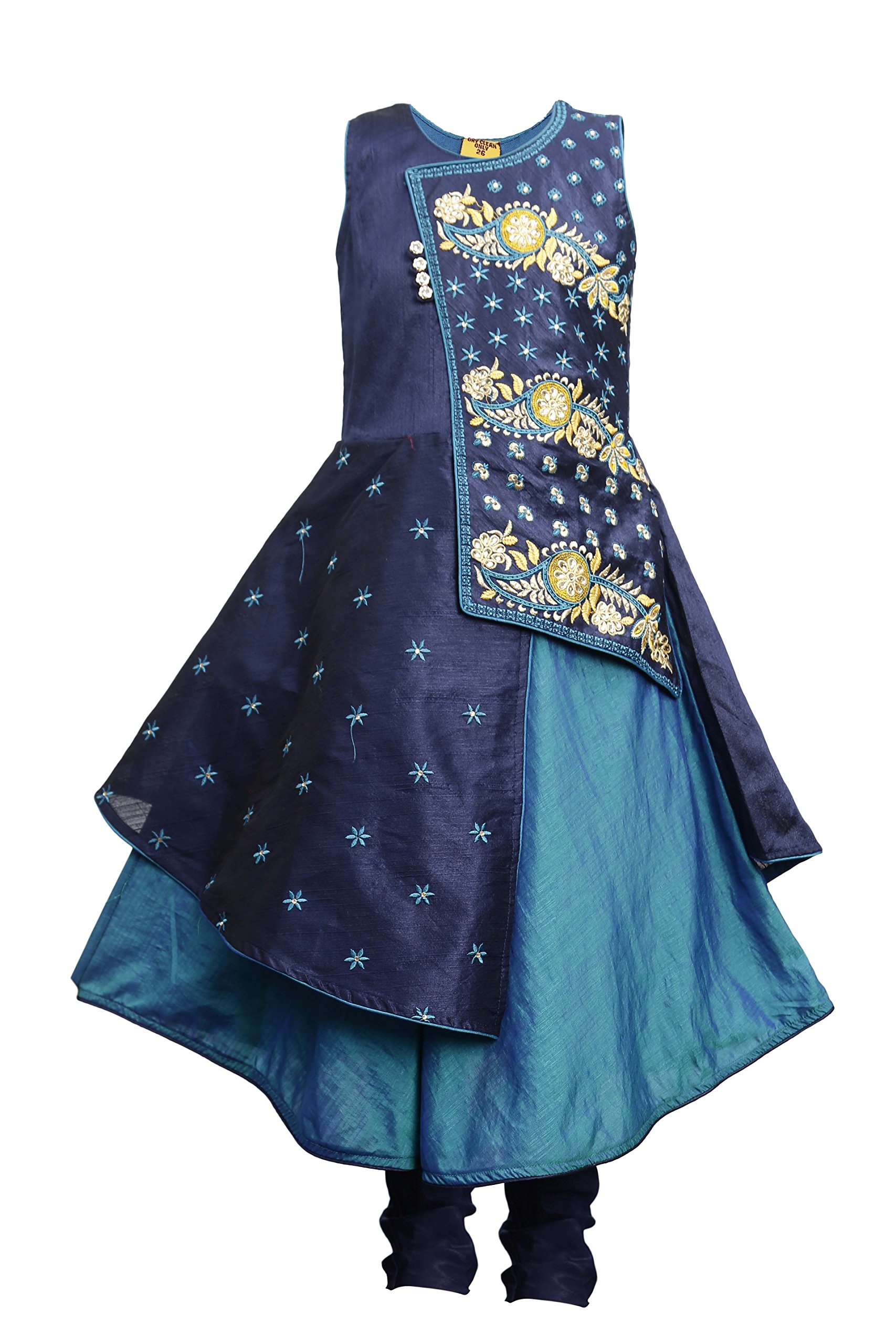 Ashwini Girls' Embroidered Salwar Suit - Traditional Indian Ethnic Outfit for Festivals & Weddings