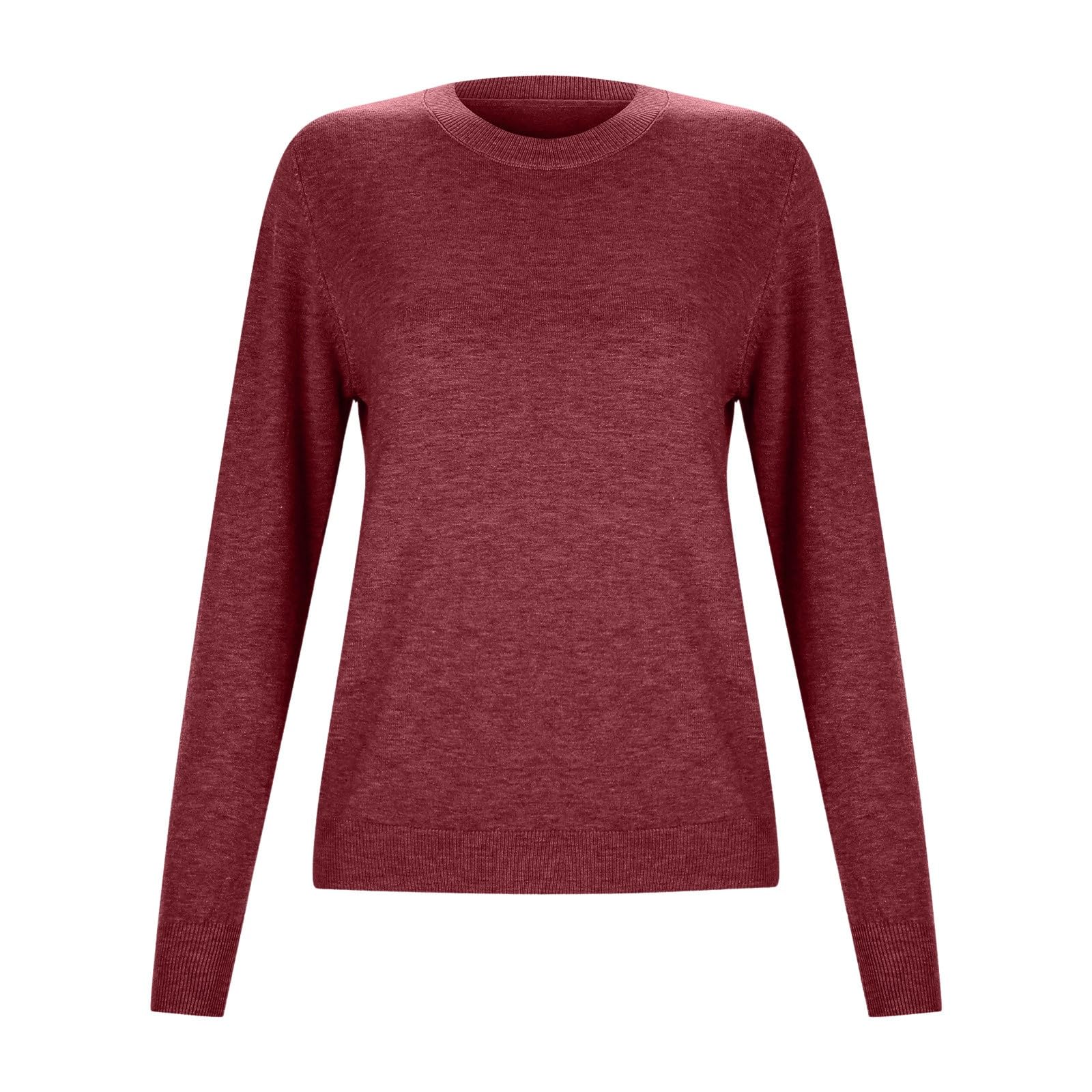 Soft Cashmere Sweater for Women - Lightweight Crew Neck Pullover for Work & Travel