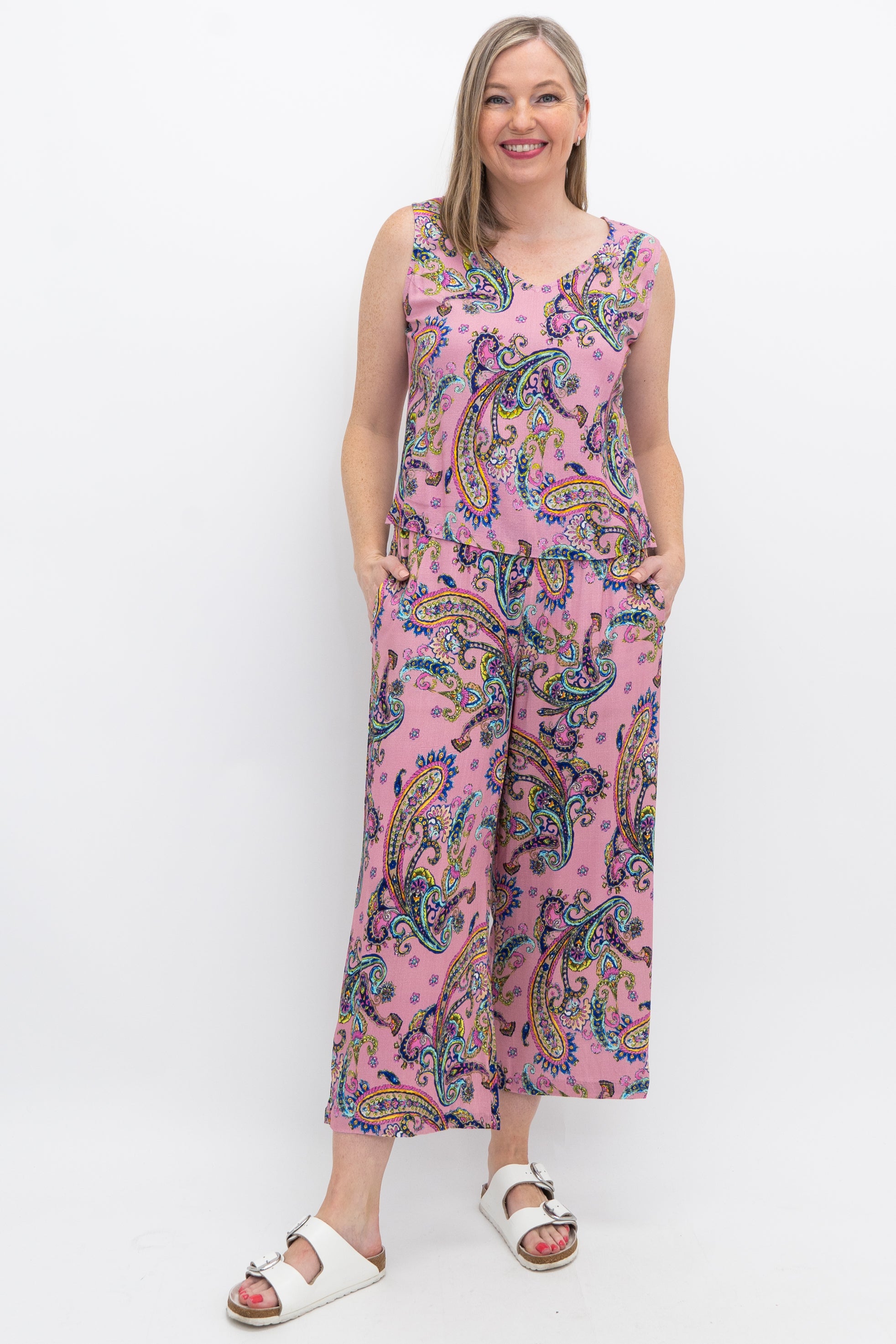 Virtue Havana Tank Top - Breathable Linen Bamboo Blend for Women | Perfect for Summer Outfits, Beachwear & Casual Style