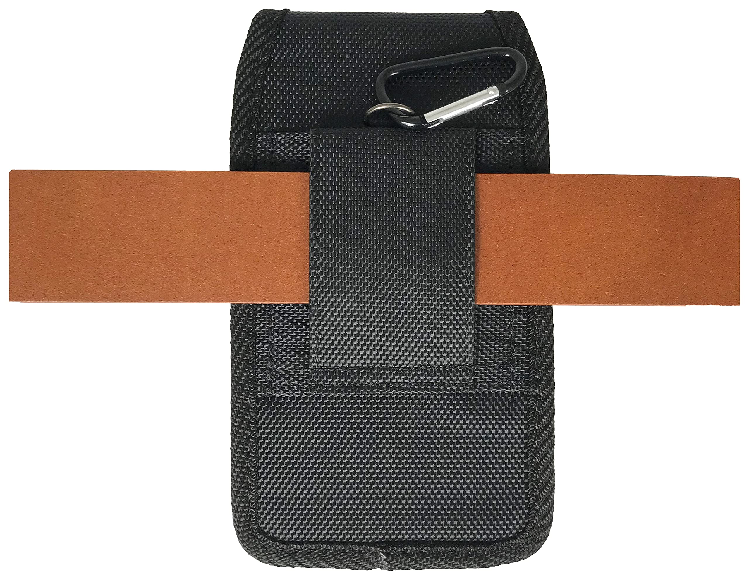 Premium XL Vertical Holster Belt Case - 6.5 x 3.15 x 0.43 Inch Nylon Phone Pouch with Belt Loop - Compatible with iPhone 15 Pro Max/14 Pro Max & Samsung Galaxy S25/S24 Ultra/A15/A25/A35 - Perfect for Outdoor Activities, Work & Travel