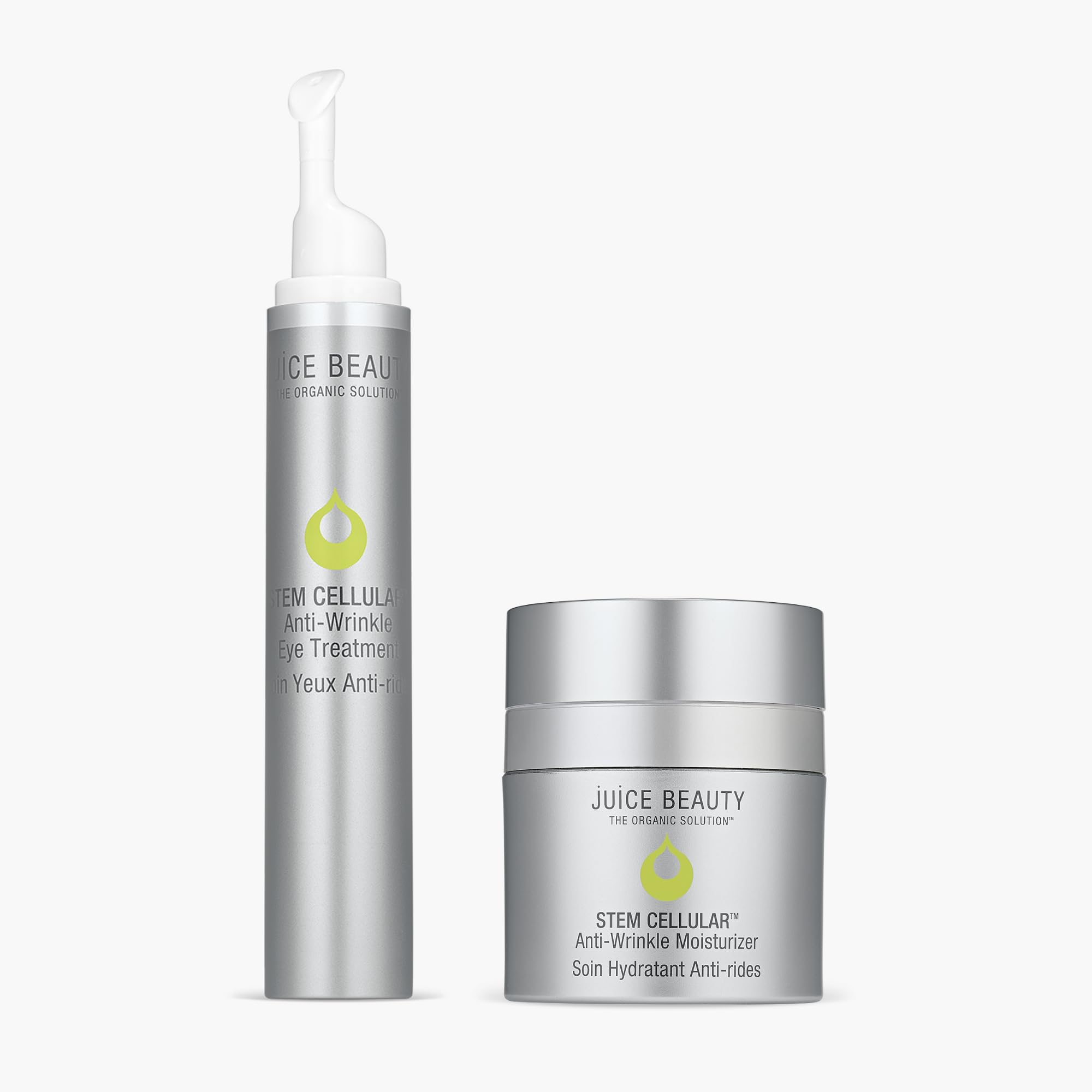 Juice Beauty Anti-Wrinkle Moisturizer & Eye Cream Set - Vegan, Cruelty-Free Skincare for Daily Hydration & Youthful Glow | Perfect for Morning & Night Routine