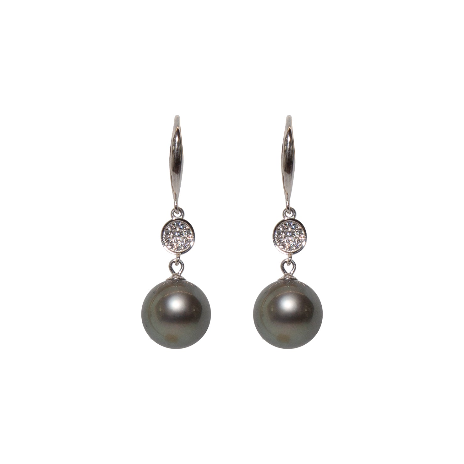 Exquisite Sterling Silver Tahitian Pearl Earrings for Women – Perfect for Weddings, Parties & Special Occasions
