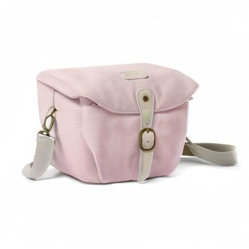 BAGSMART DSLR Camera Bag - Waterproof Canvas Crossbody Shoulder Bag for SLR/DSLR Cameras with Rain Cover, Compact & Lightweight for Travel, Photography - Perfect for Men & Women (Pink) | Ideal for Outdoor Shoots, Hiking & Daily Use
