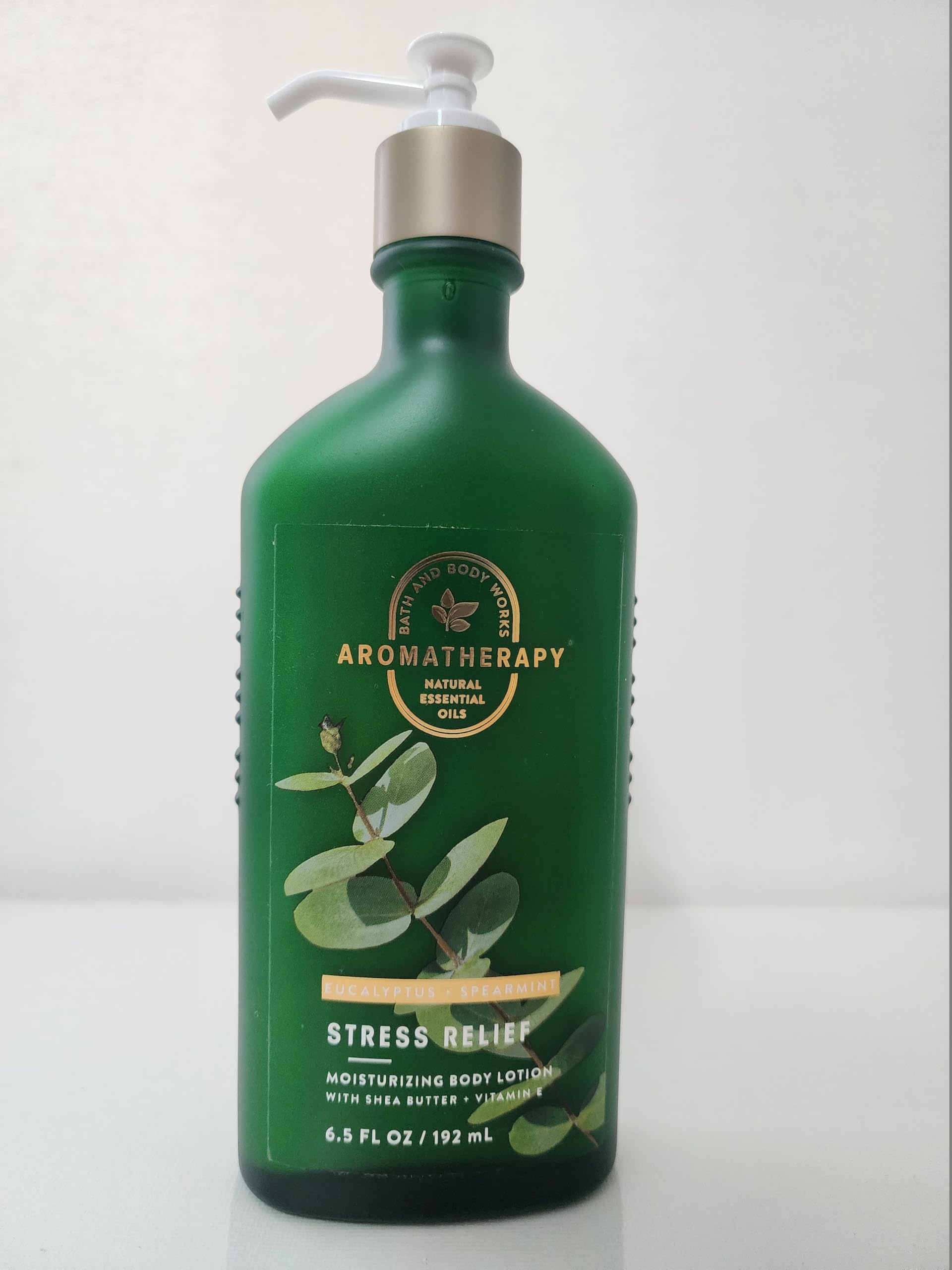 Natural Aromatherapy Body Lotion with Eucalyptus & Spearmint Essential Oils - Shea Butter & Vitamin E Moisturizer for Dry Skin - 6.5 Fl Oz Hydrating Lotion for Relaxation & Self-Care - Perfect for Spa Day & Post-Shower Use