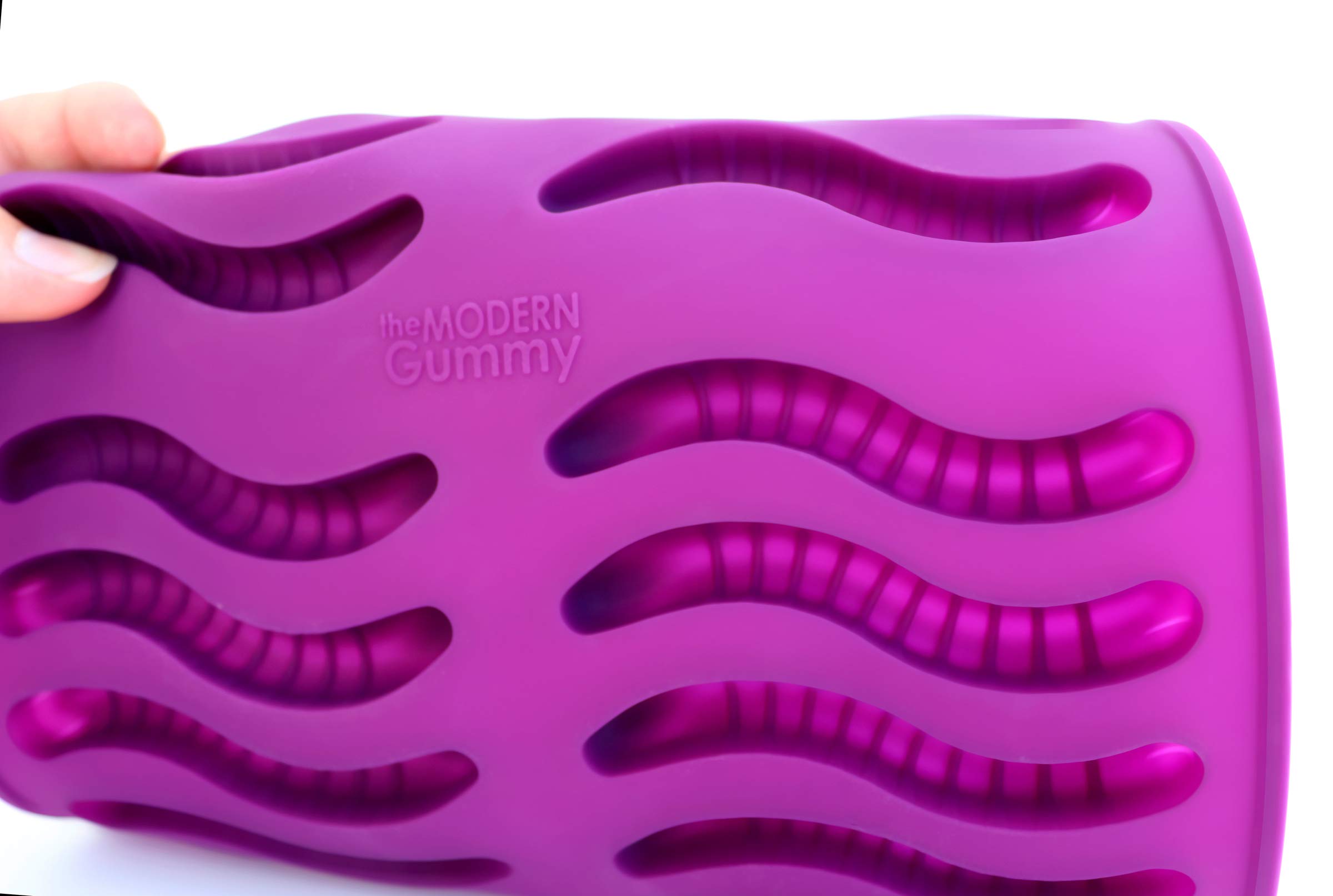 20 Cavity Silicone Gummy Candy Mold Kit by The Modern Gummy - DIY Hard Candy, Chocolate, Soap & Ice Cube Tray (1 Pack) - Perfect for Homemade Treats, Party Favors & Craft Projects