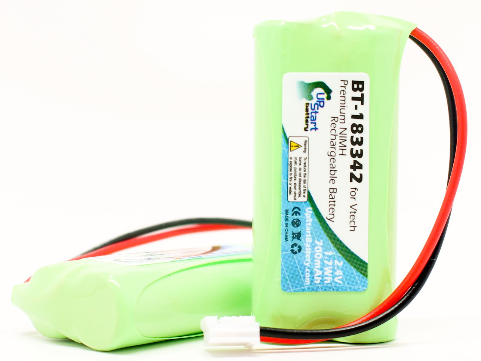 2 Pack AT&T EL50013 Replacement Battery - 700mAh 2.4V Ni-MH Rechargeable Battery for AT&T Cordless Phones - Perfect for Home & Office Landline Phones
